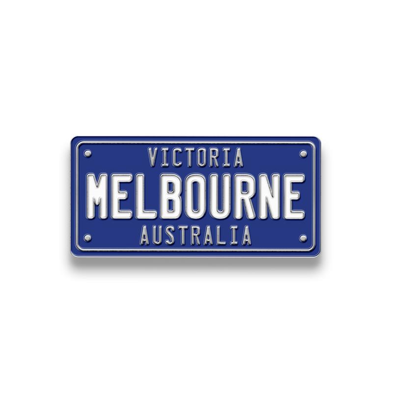 Hat Badge - Melbourne Number Plate