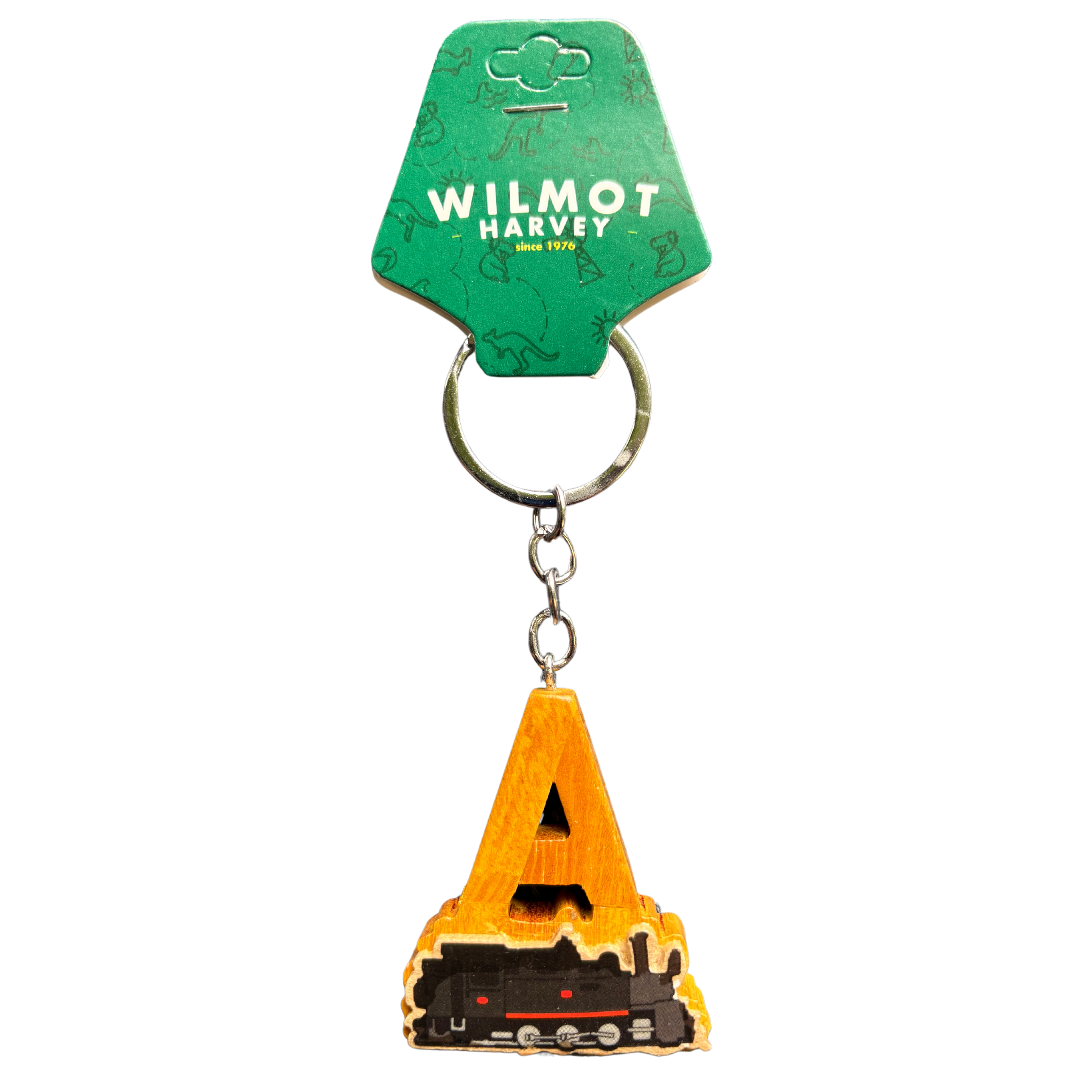 Timber Keyring - Alphabet Train Range