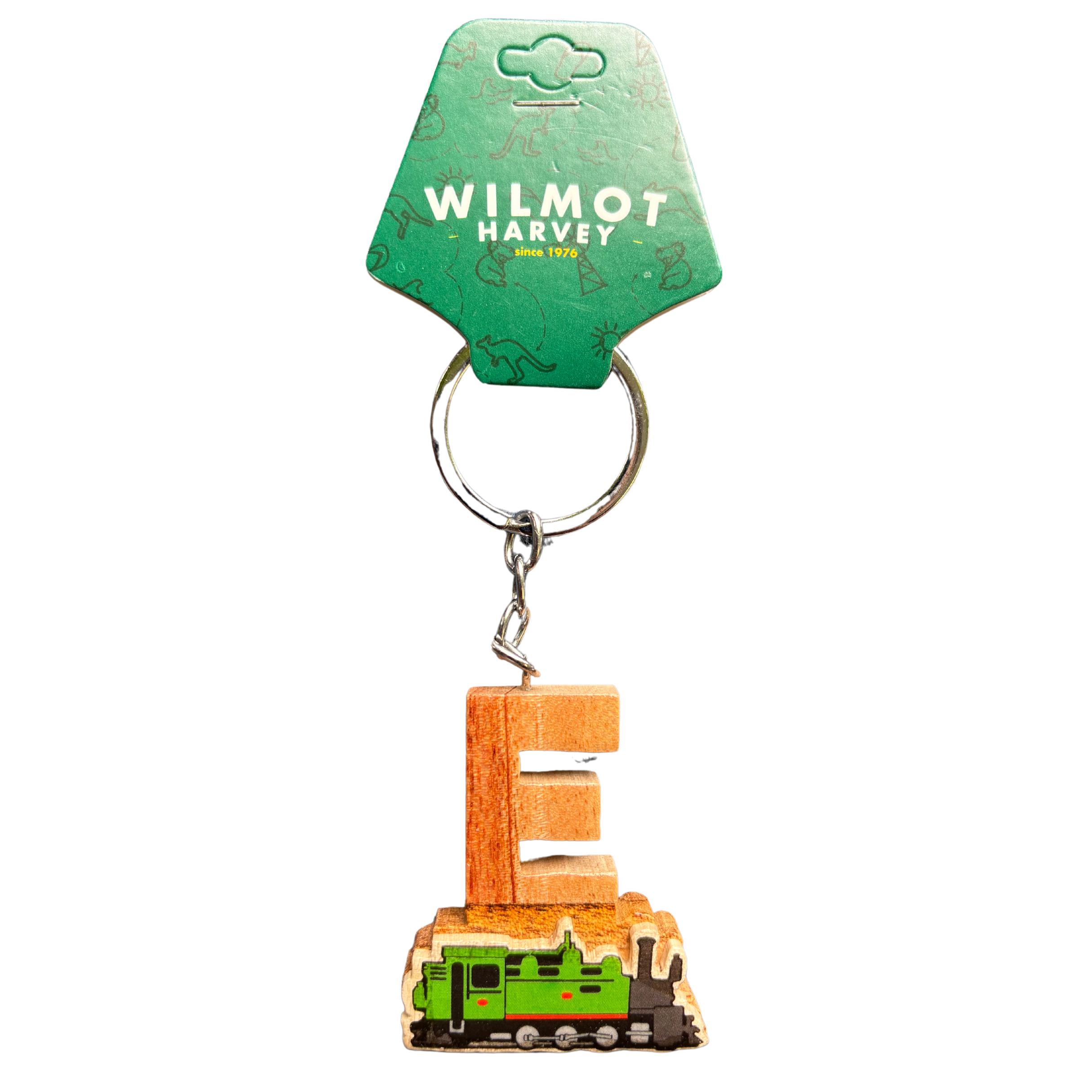 Timber Keyring - Alphabet Train Range