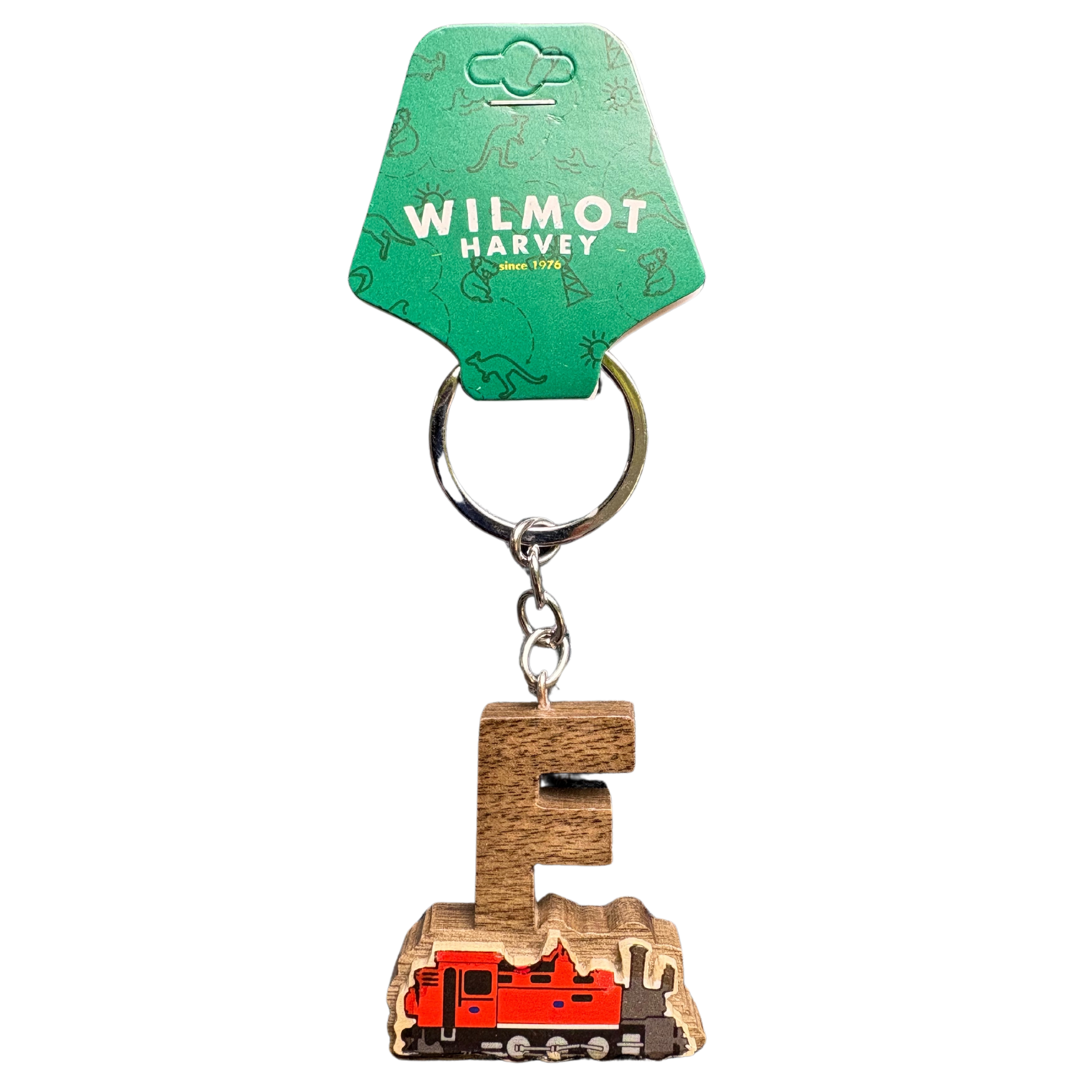Timber Keyring - Alphabet Train Range