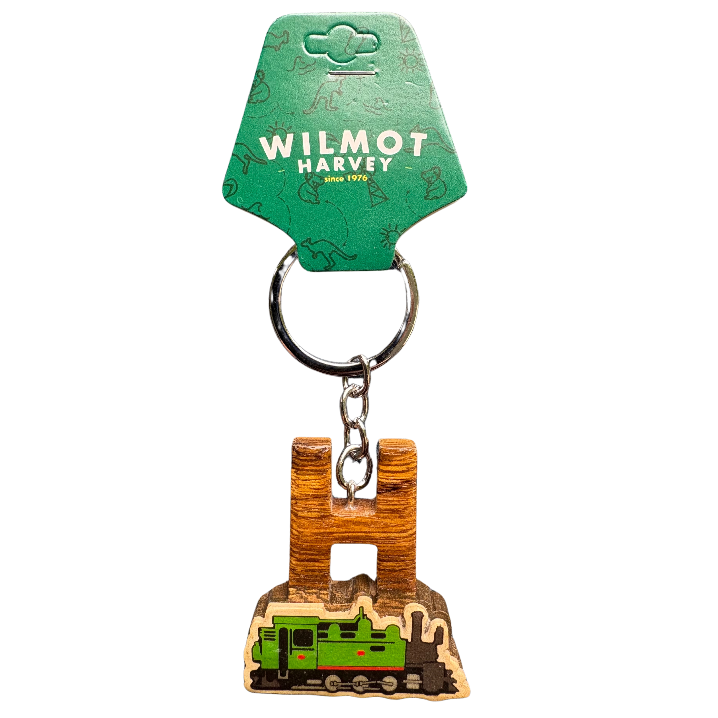 Timber Keyring - Alphabet Train Range