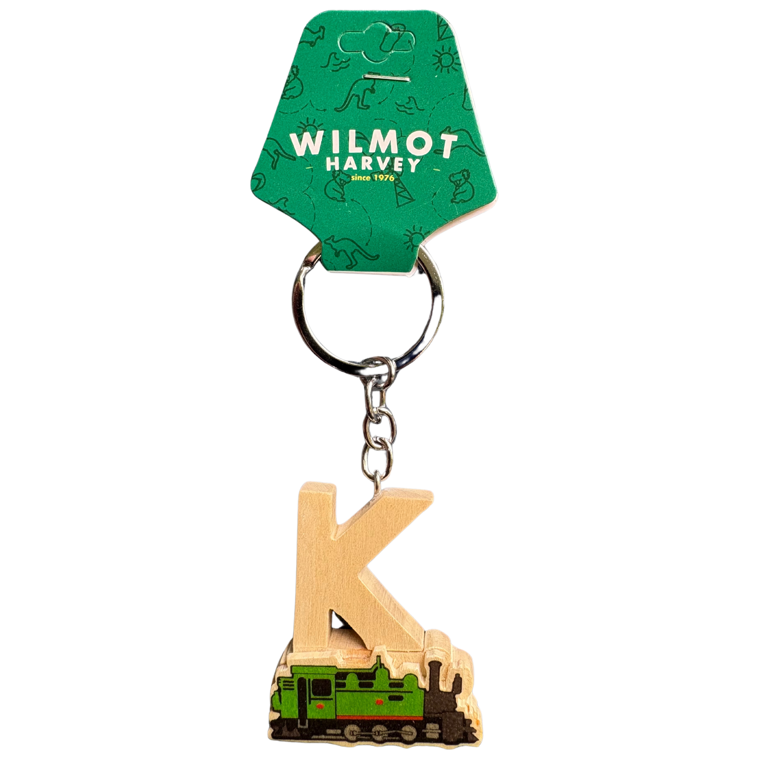 Timber Keyring - Alphabet Train Range