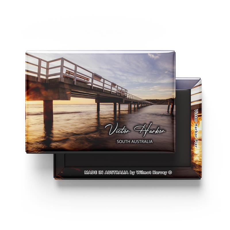 Tin Fridge Magnet - Victor Harbor Pier