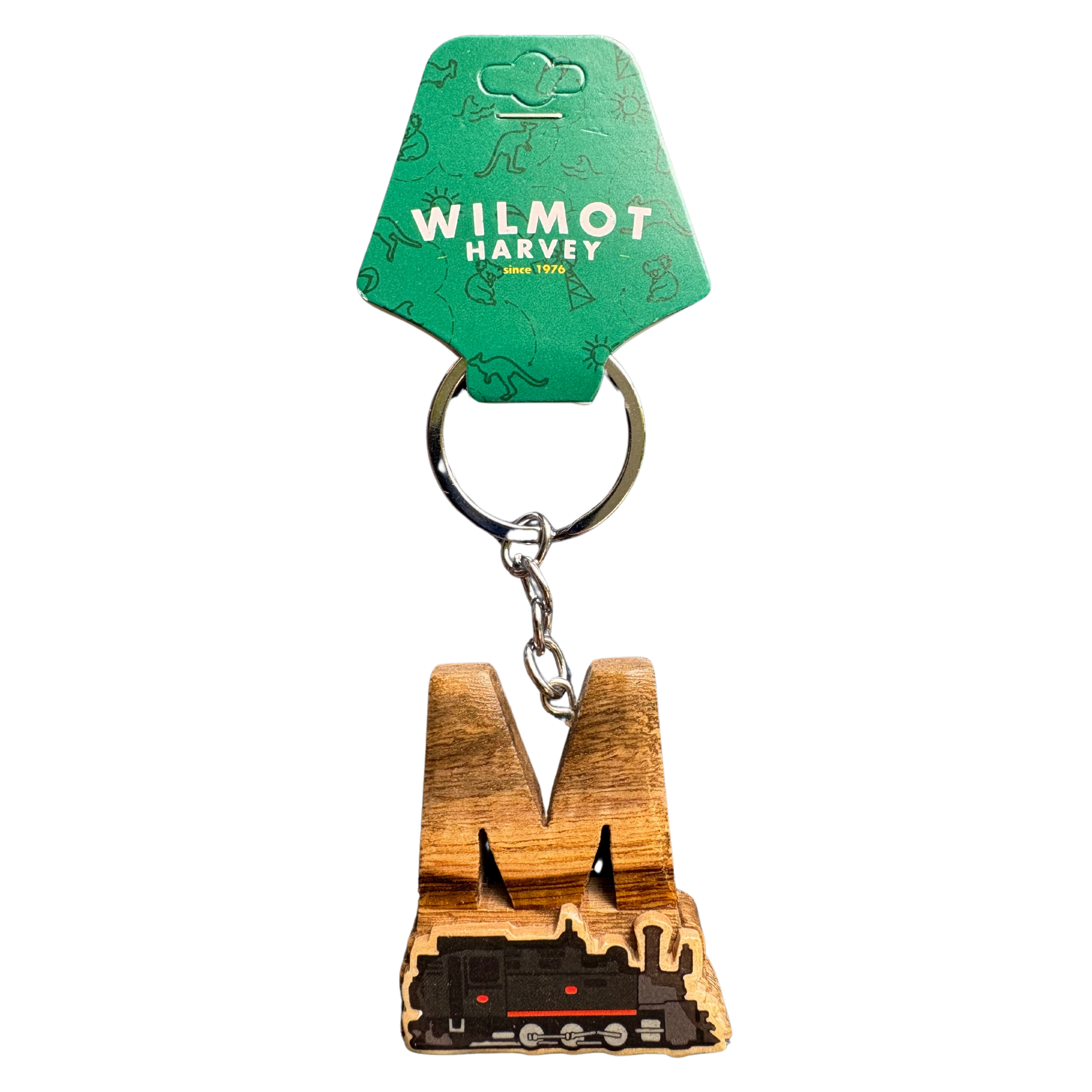 Timber Keyring - Alphabet Train Range