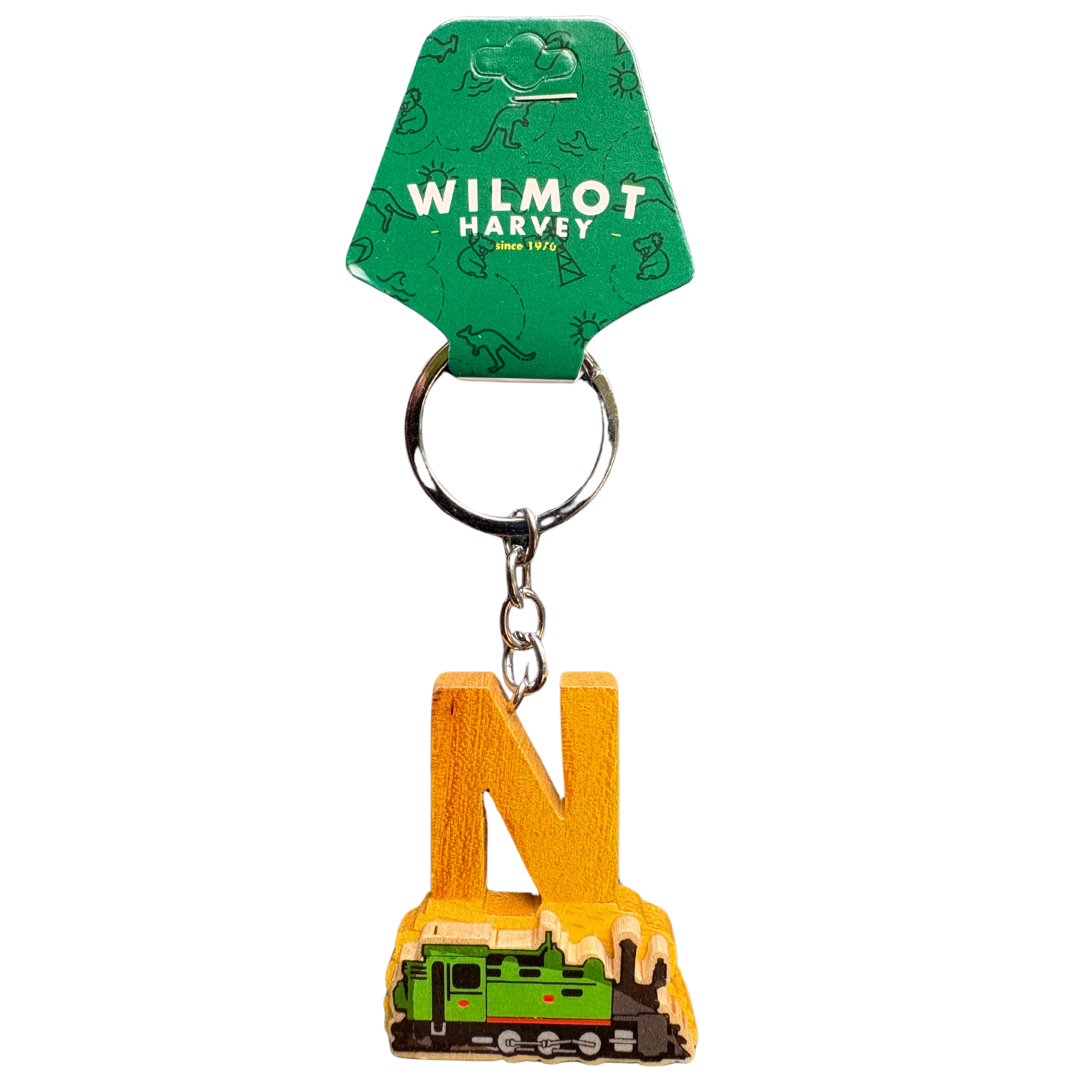 Timber Keyring - Alphabet Train Range