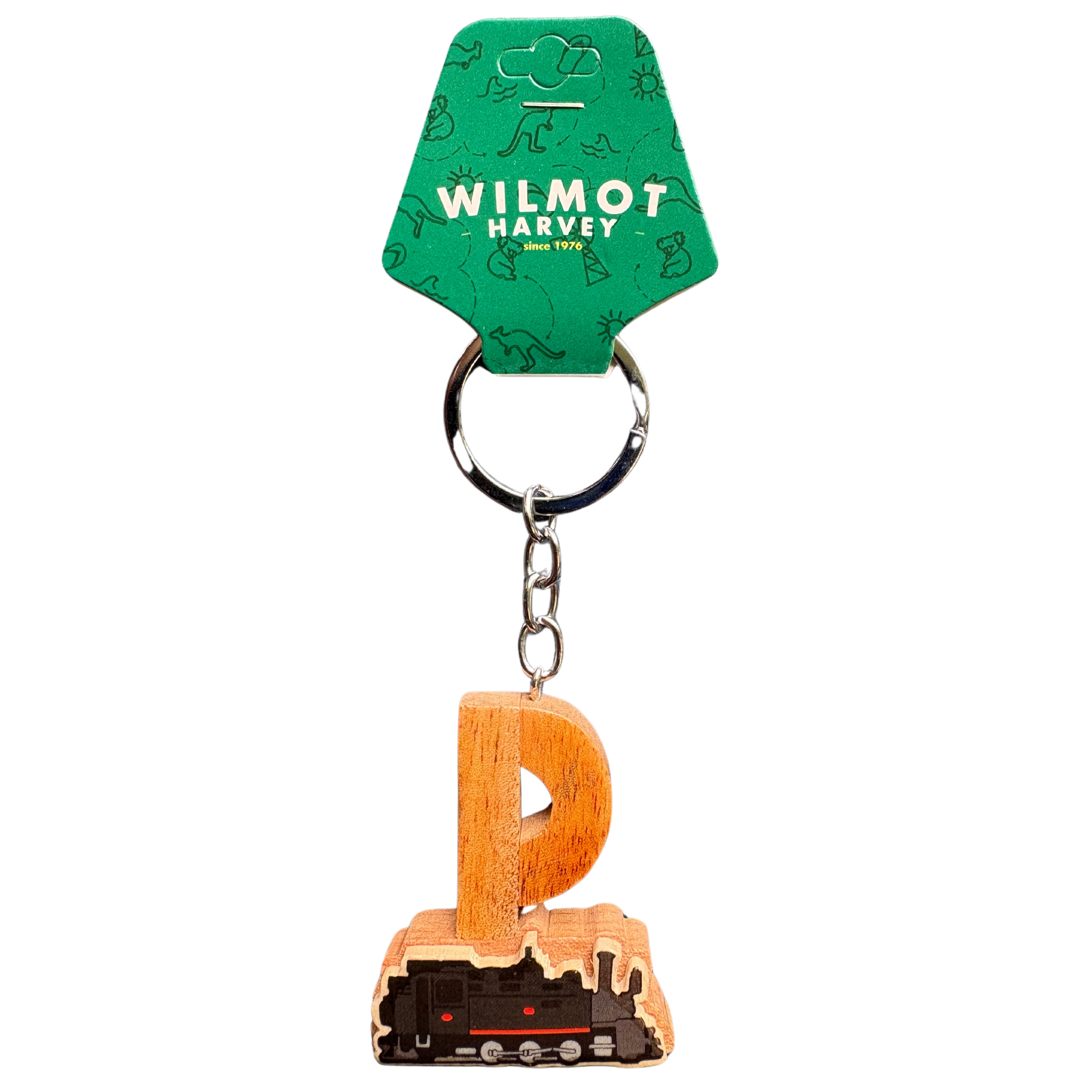 Timber Keyring - Alphabet Train Range