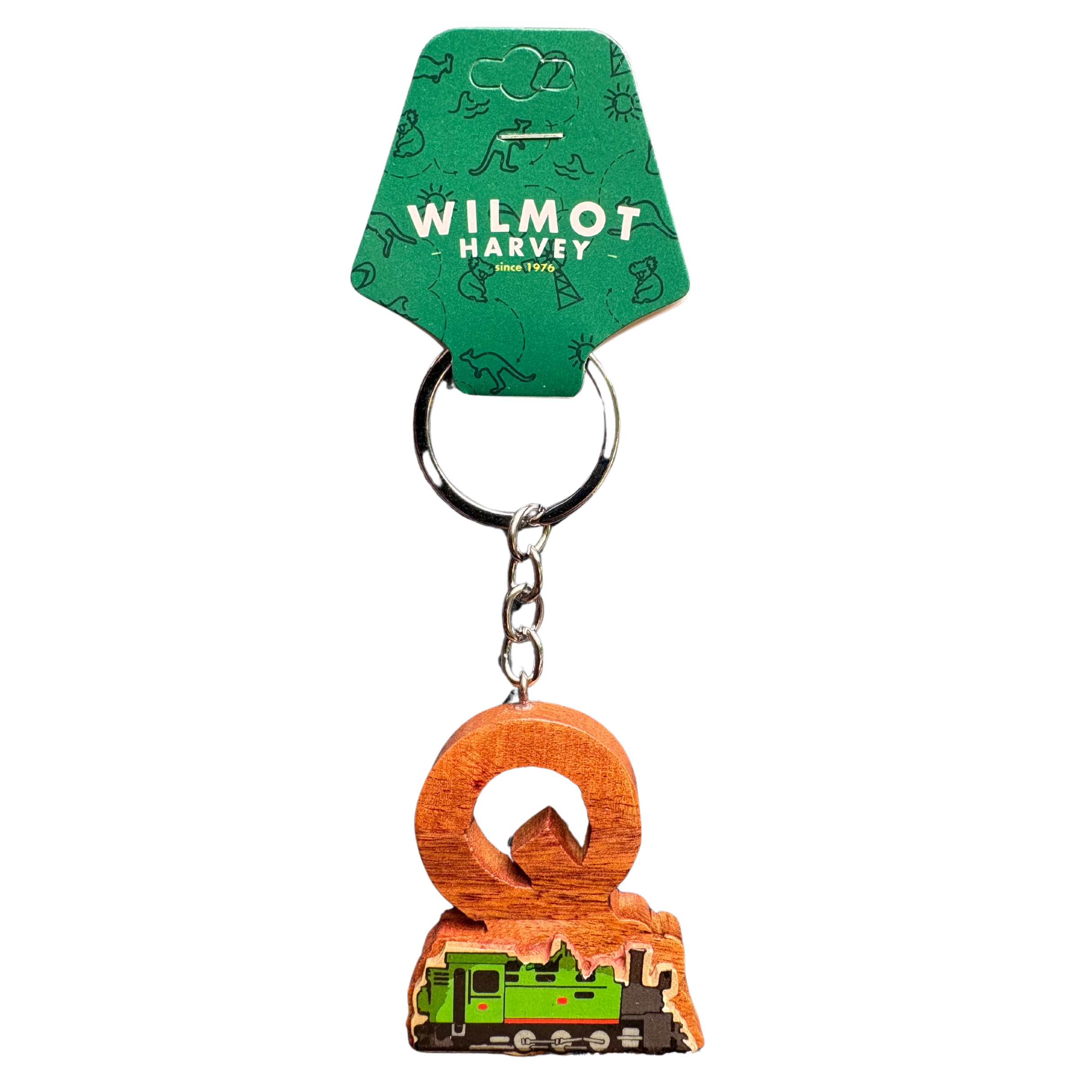 Timber Keyring - Alphabet Train Range