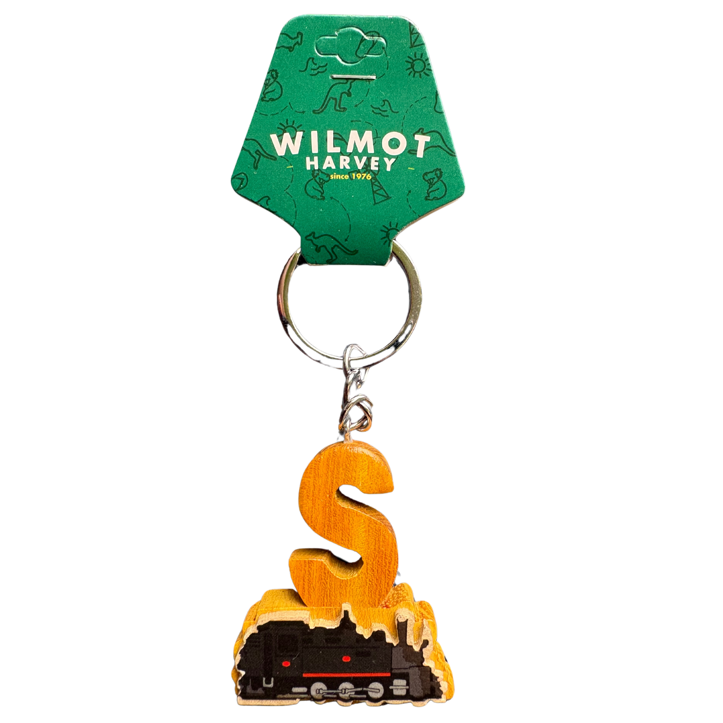 Timber Keyring - Alphabet Train Range