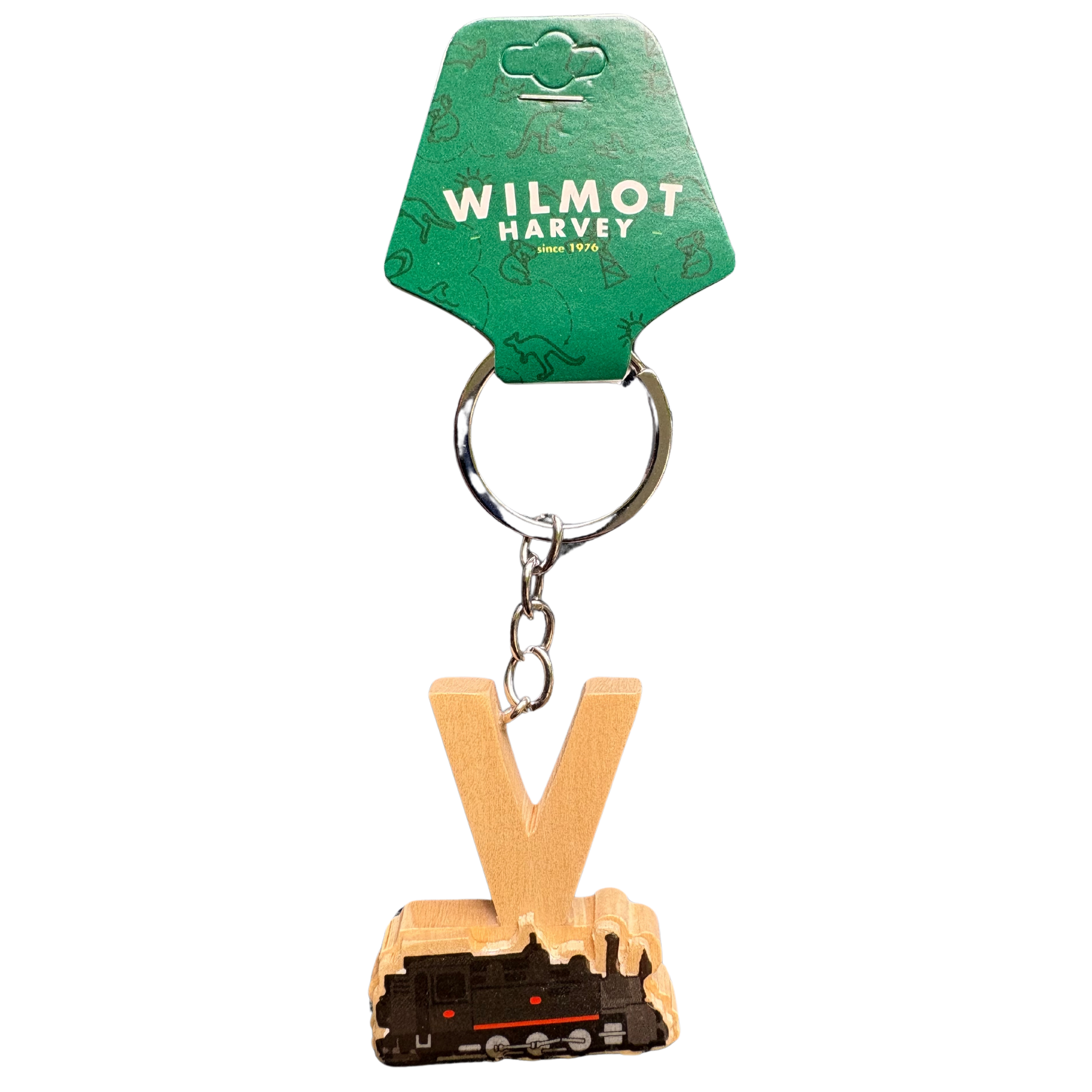 Timber Keyring - Alphabet Train Range