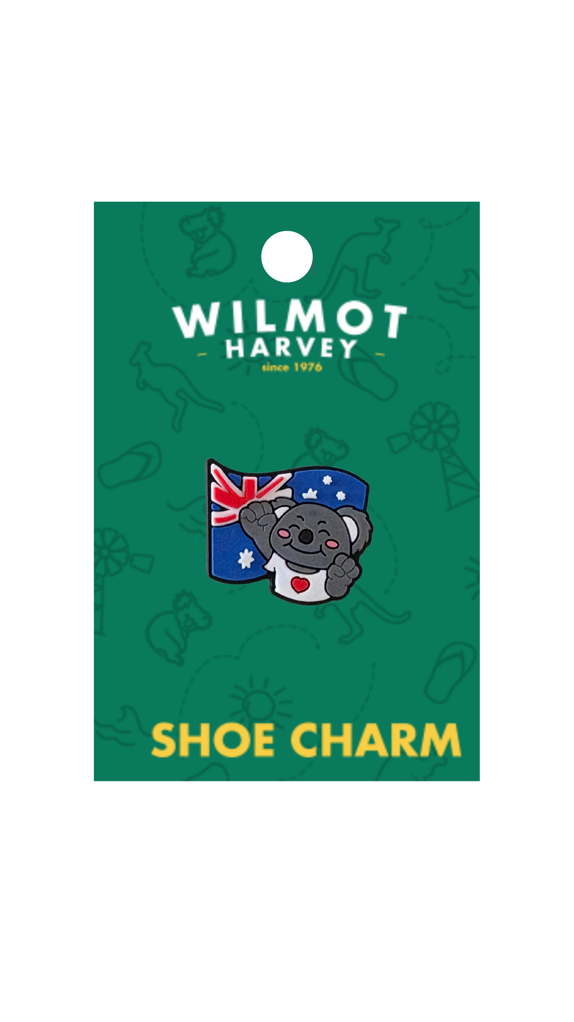 Shoe Charm - Koala Australia Flag - Wilmot Harvey