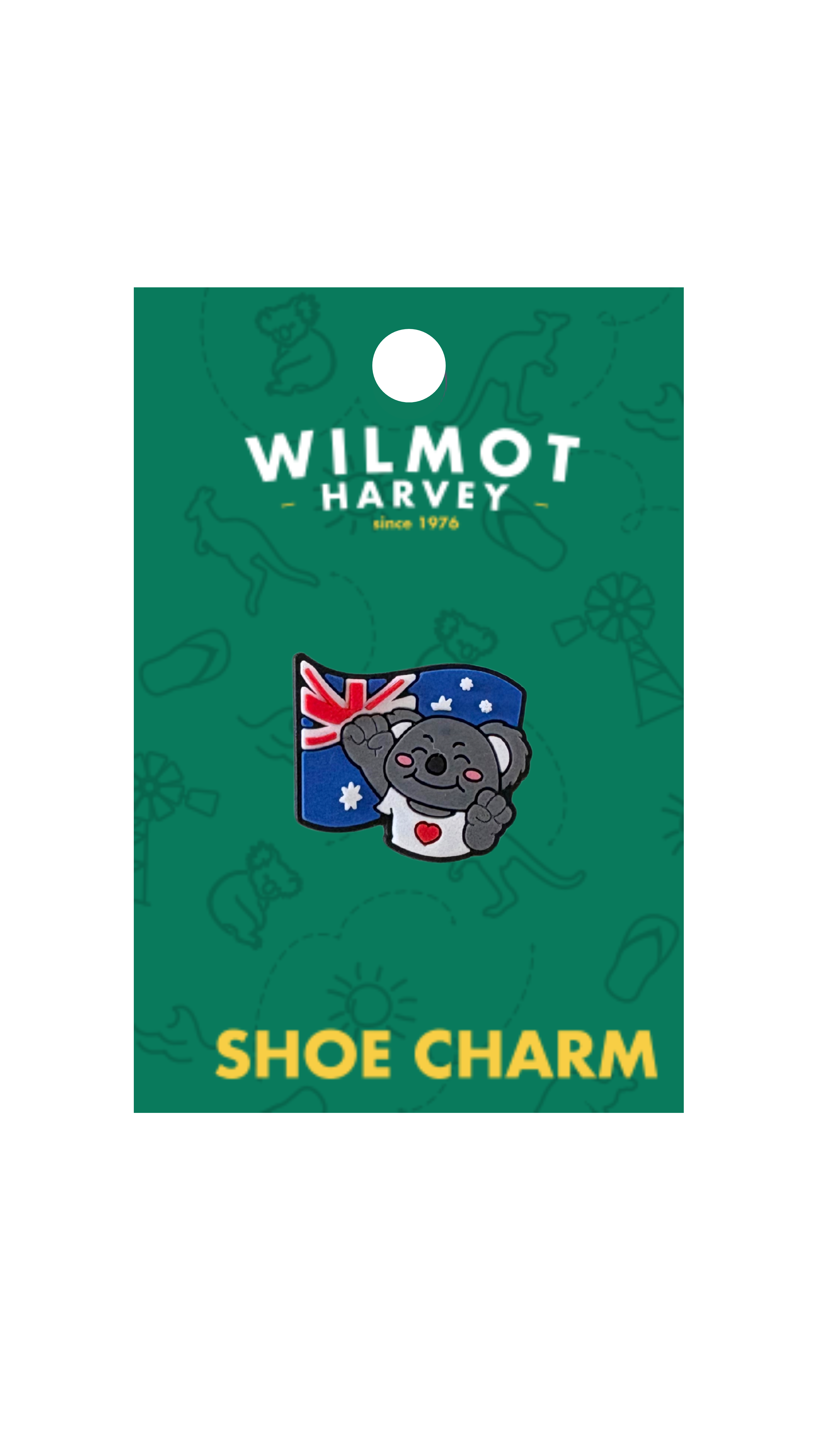 Shoe Charm - Koala Australia Flag - Wilmot Harvey