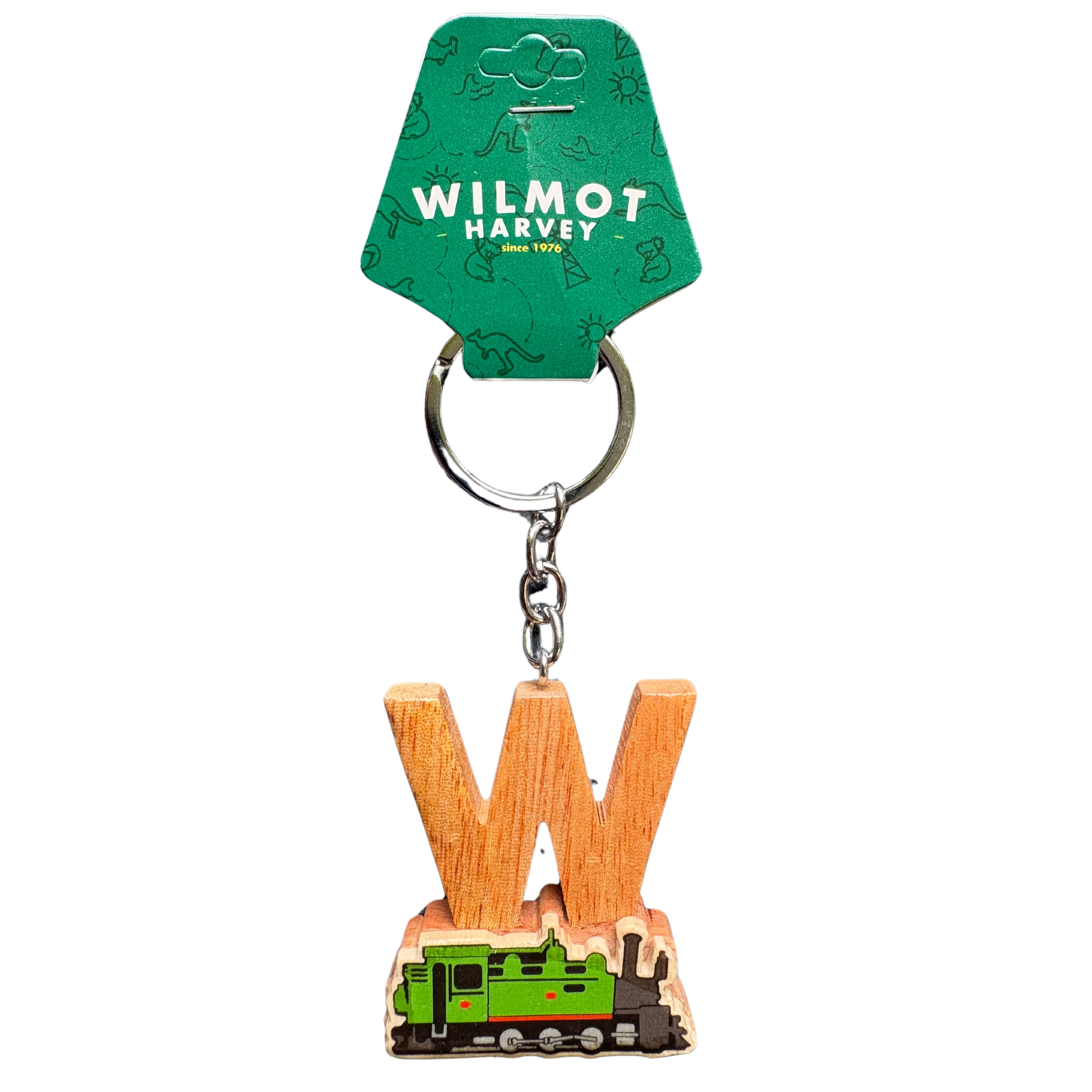 Timber Keyring - Alphabet Train Range