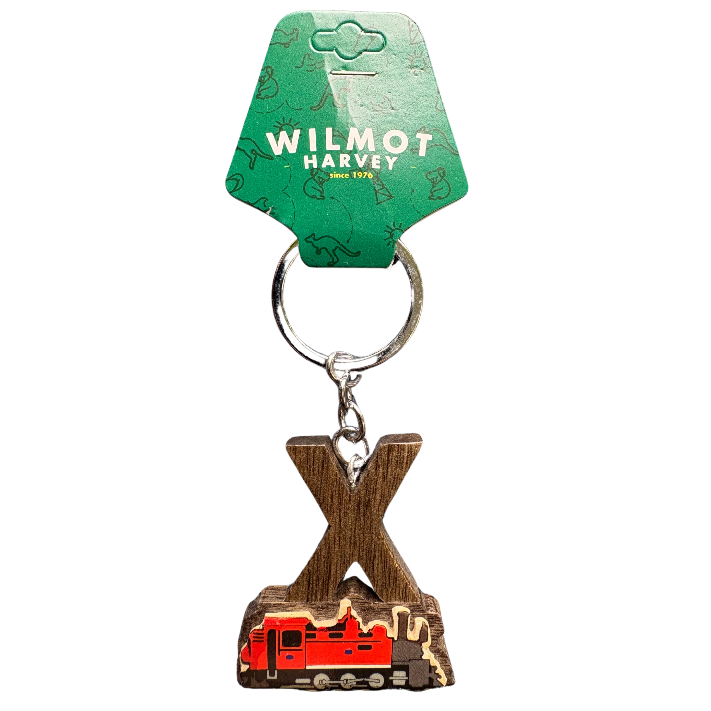 Timber Keyring - Alphabet Train Range