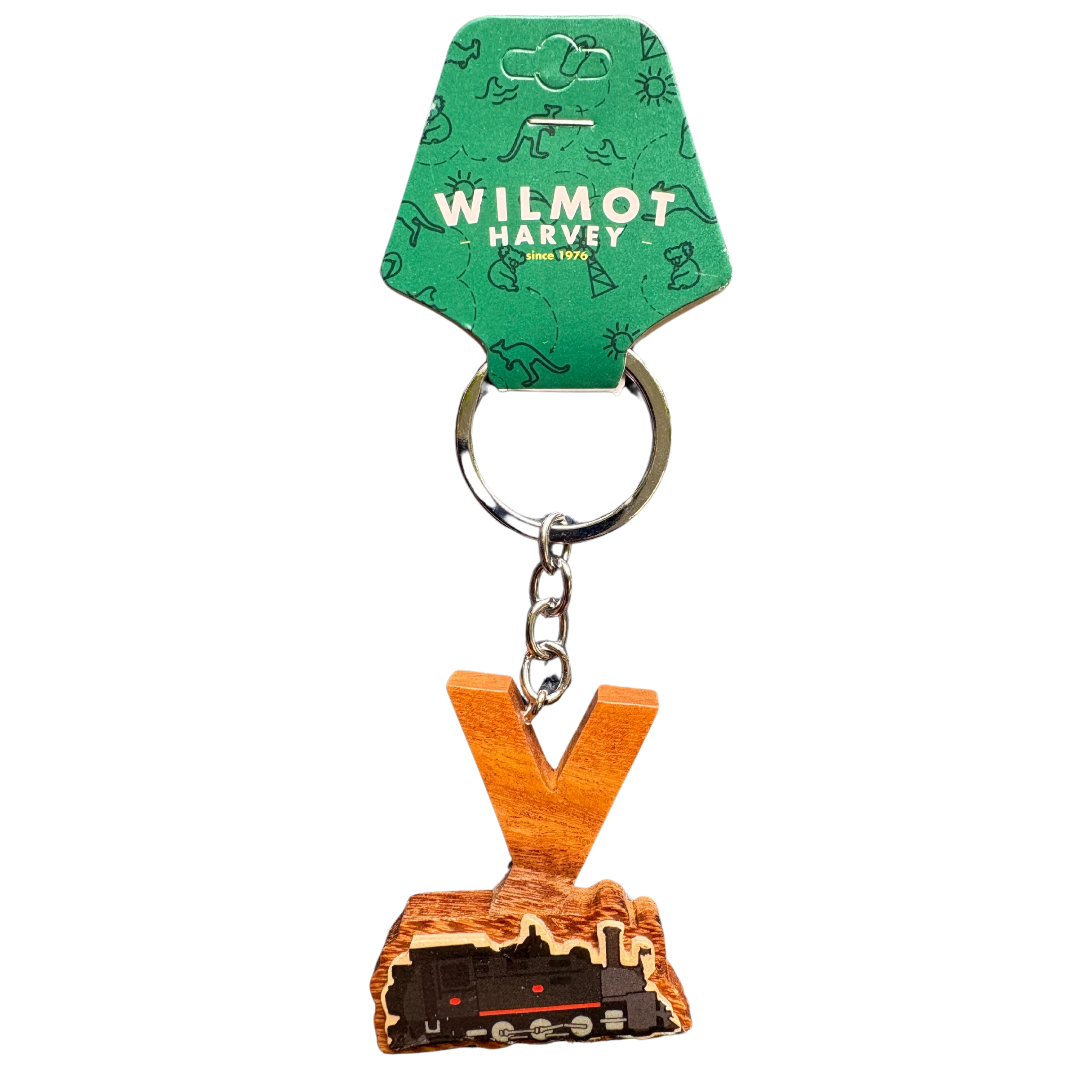 Timber Keyring - Alphabet Train Range