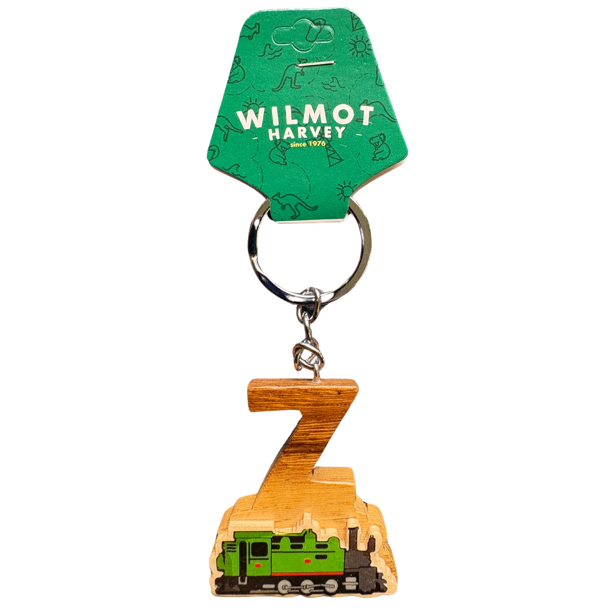 Timber Keyring - Alphabet Train Range