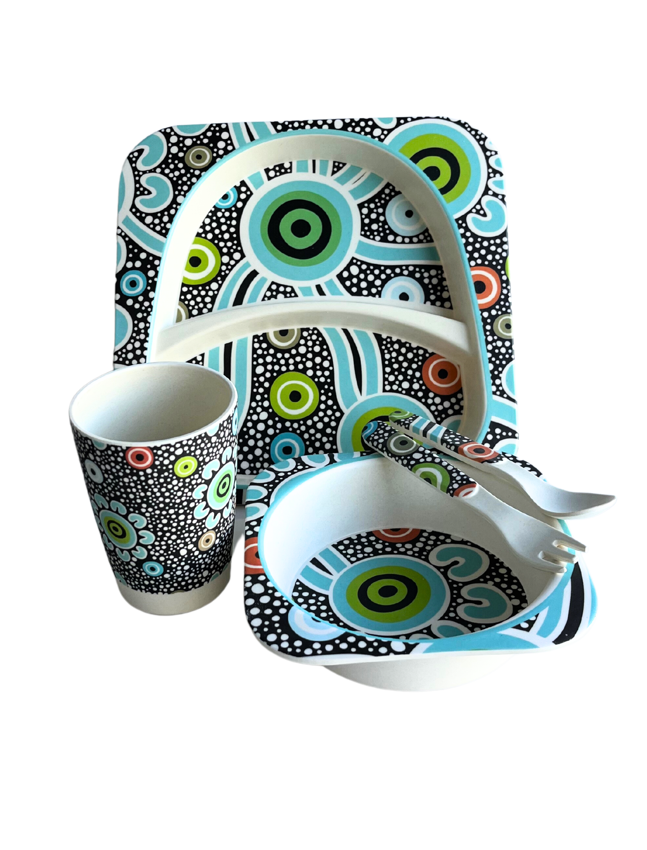 Bamboo Kids Dinner Set - Taynto by Merindah-Gunya