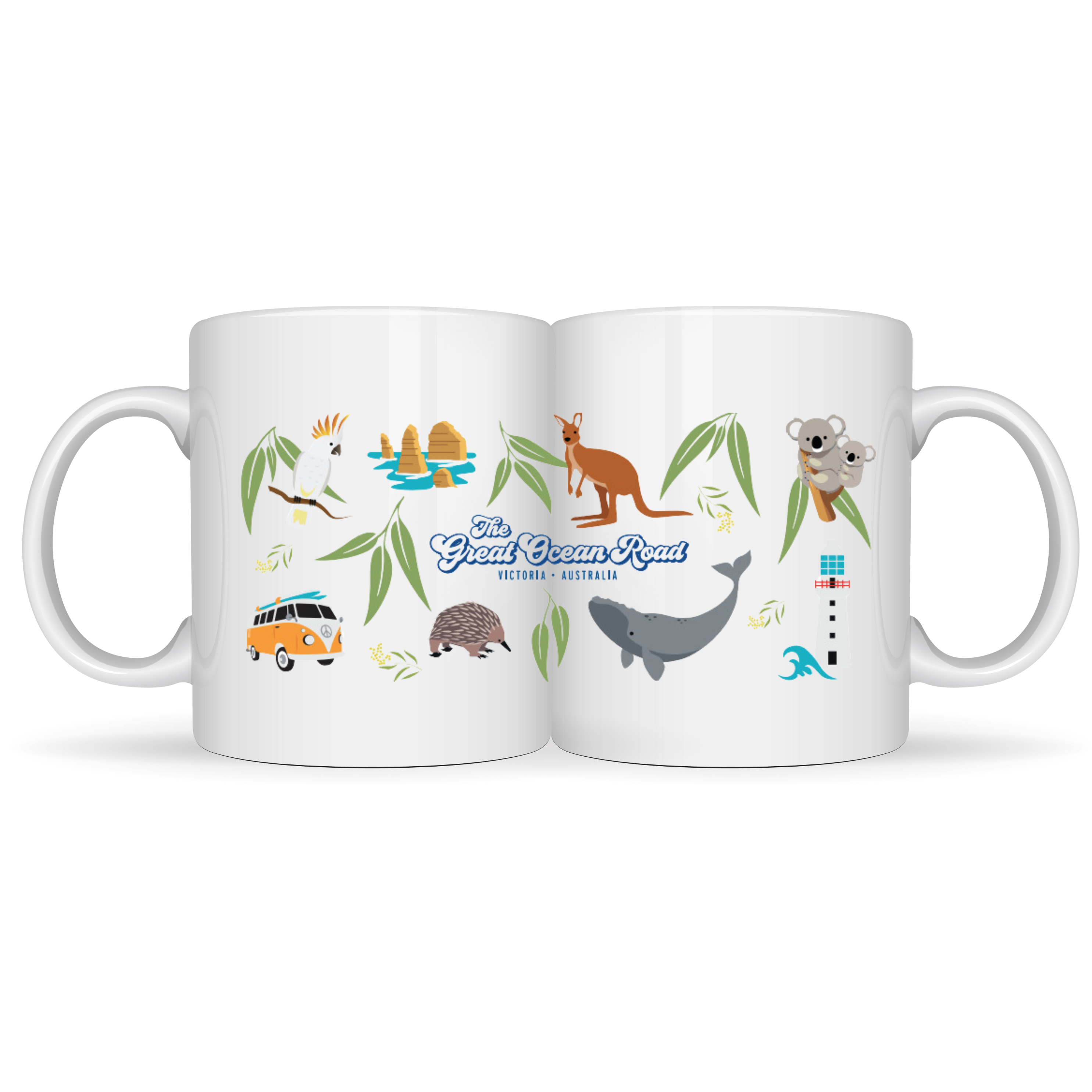 Ceramic Coffee Mug - Great Ocean Road Icons