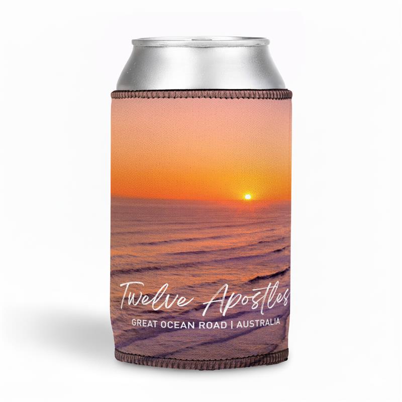 Stubby Holder - Twelve Apostles Great Ocean Road Gold Sunset