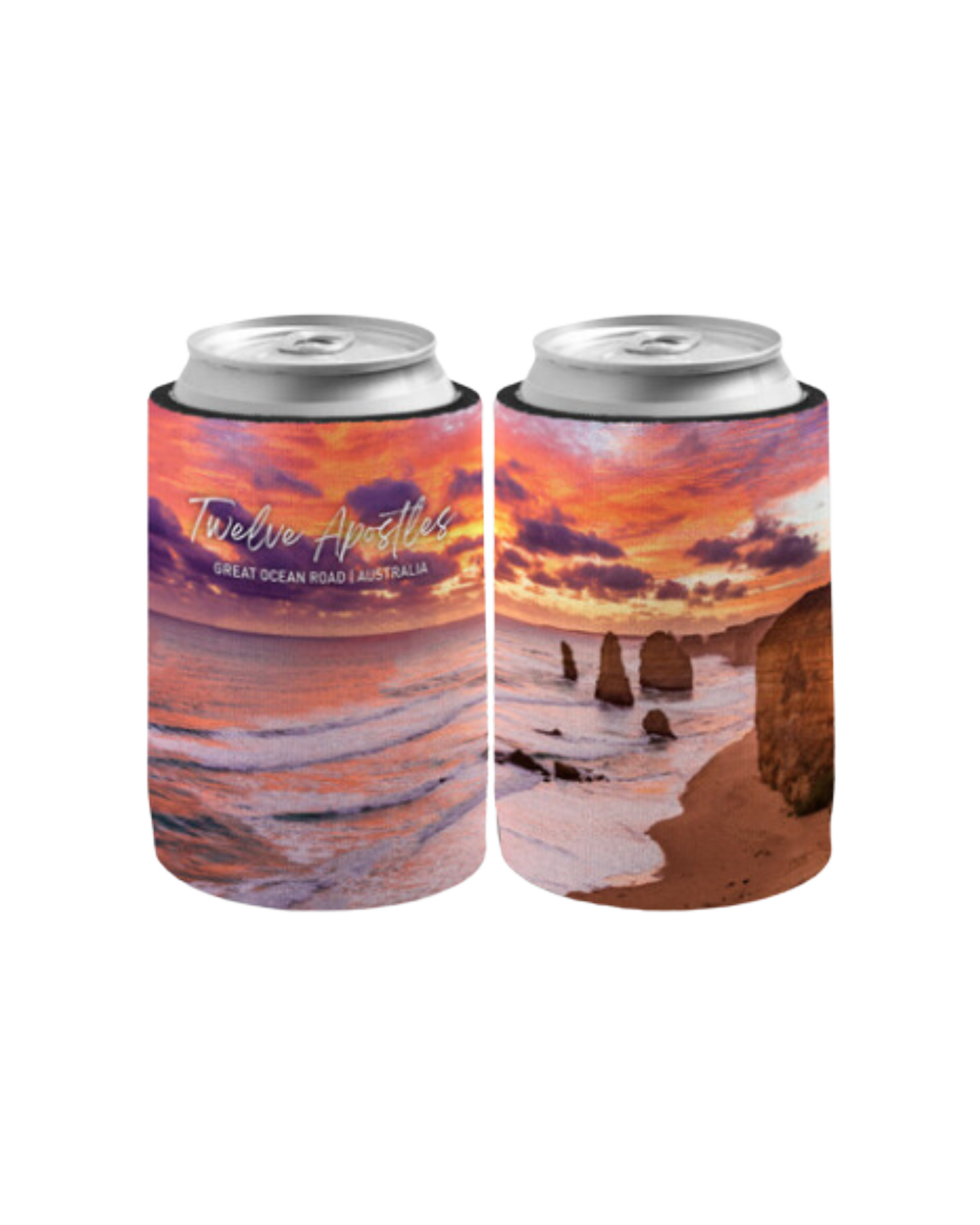 Stubby Holder - Twelve Apostles Great Ocean Road Pink Sunset
