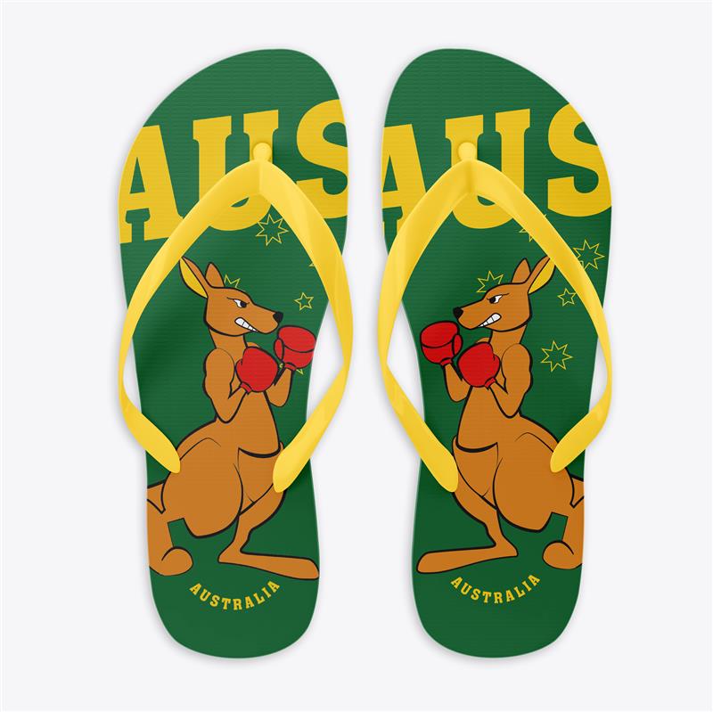 Thongs - Boxing Kangaroo
