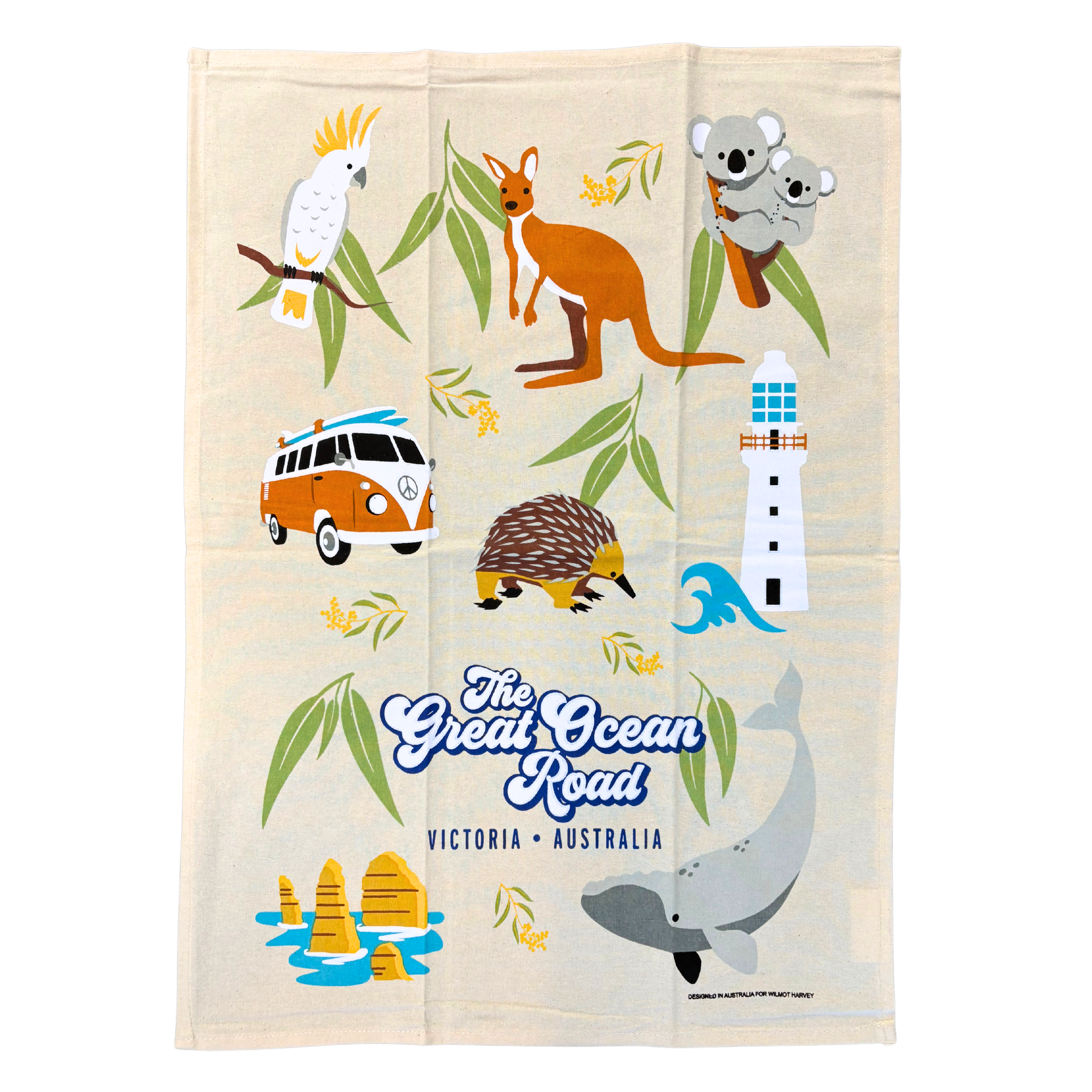 Tea Towel - Great Ocean Road Icons