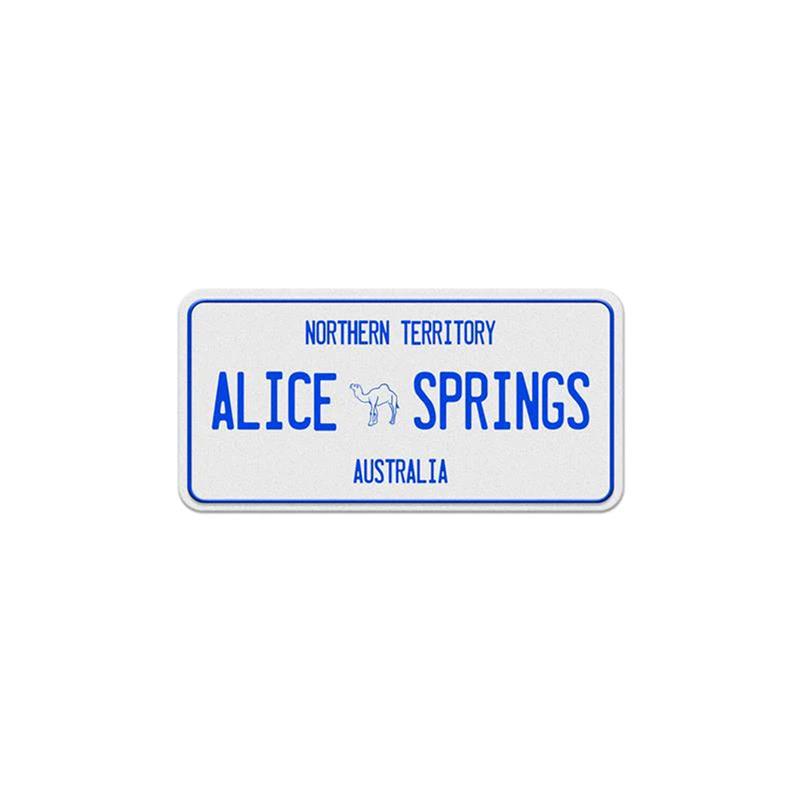 Number Plate Magnet - Alice Springs Rectangle