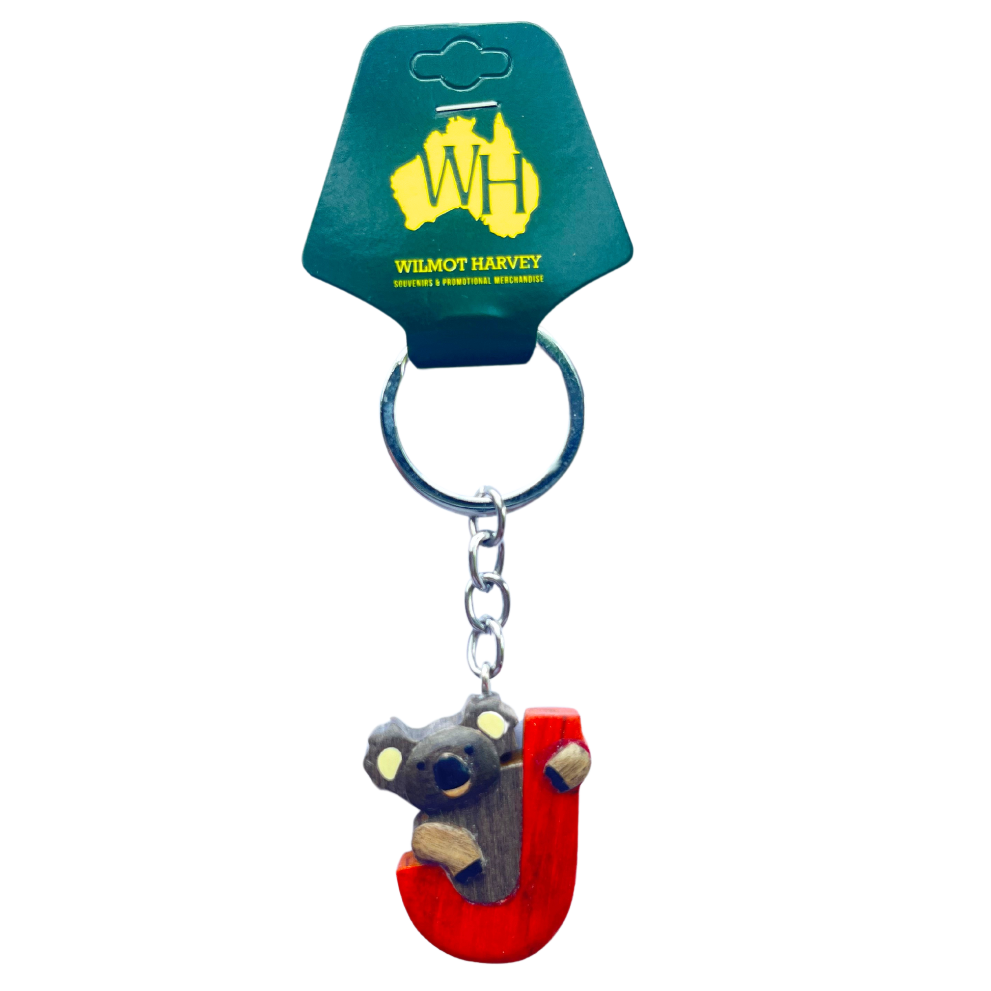 Timber Keyring - Alphabet Koala Range - Wilmot Harvey