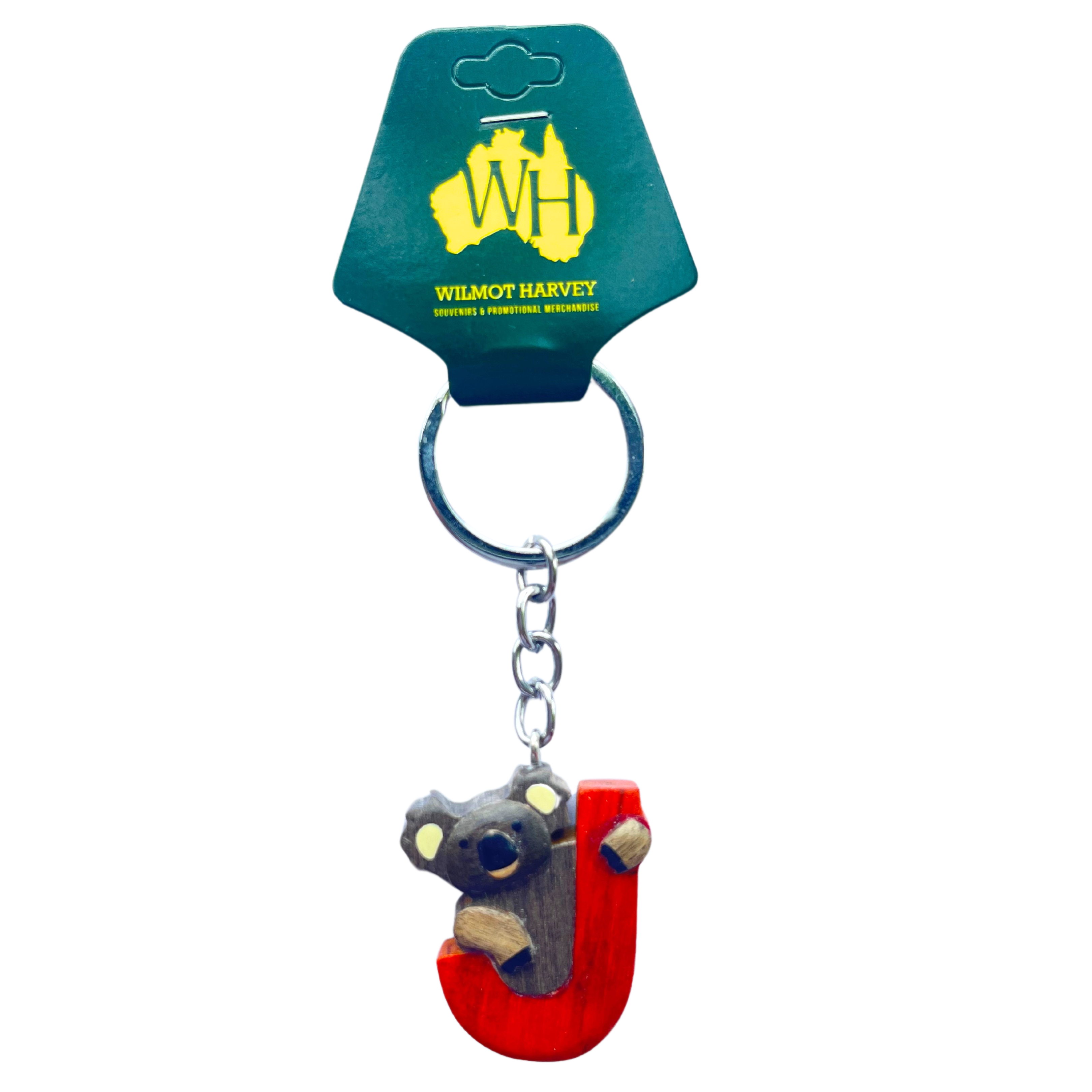 Timber Keyring - Alphabet Koala Range - Wilmot Harvey