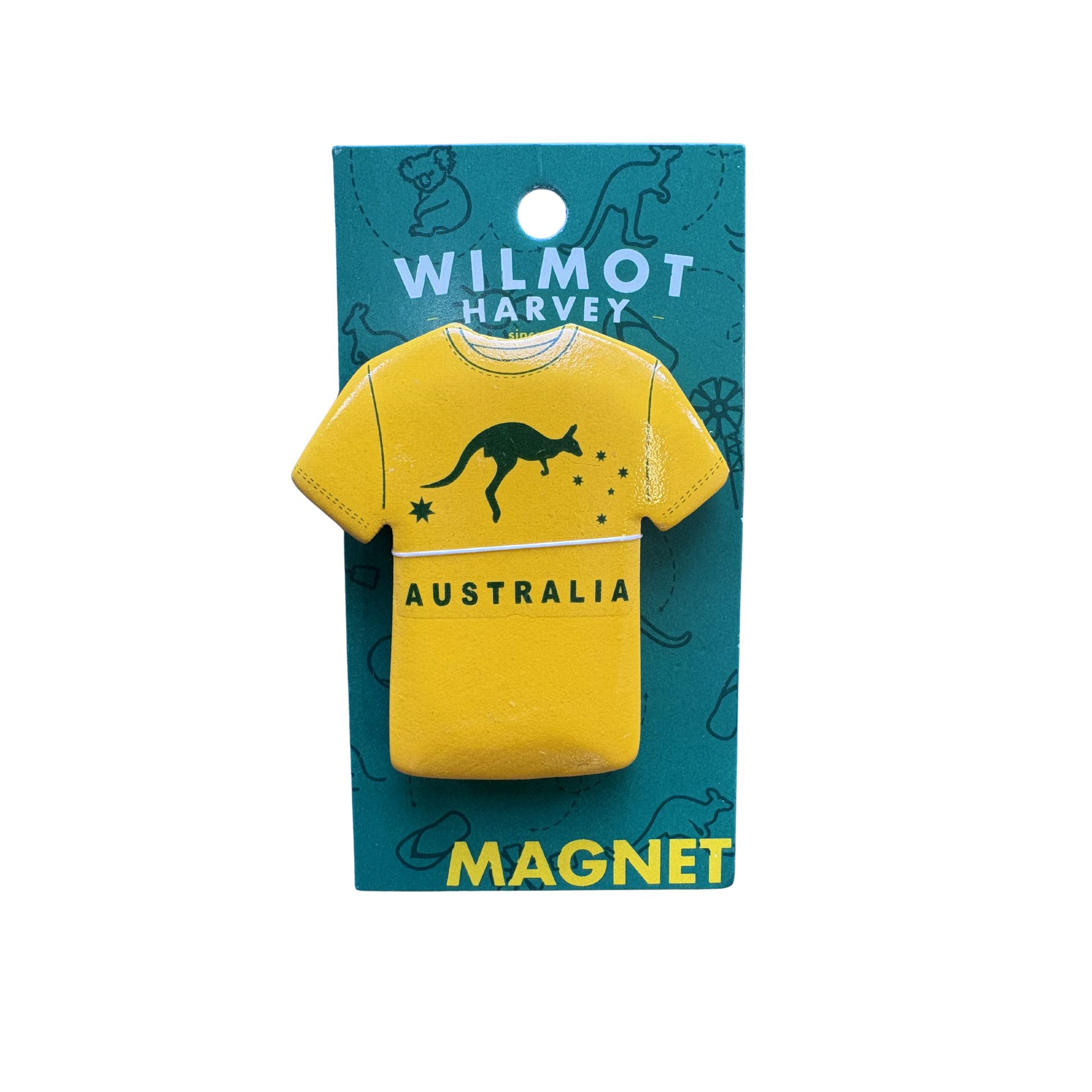 Timber Magnet - Kangaroo Gold T-shirt - Wilmot Harvey