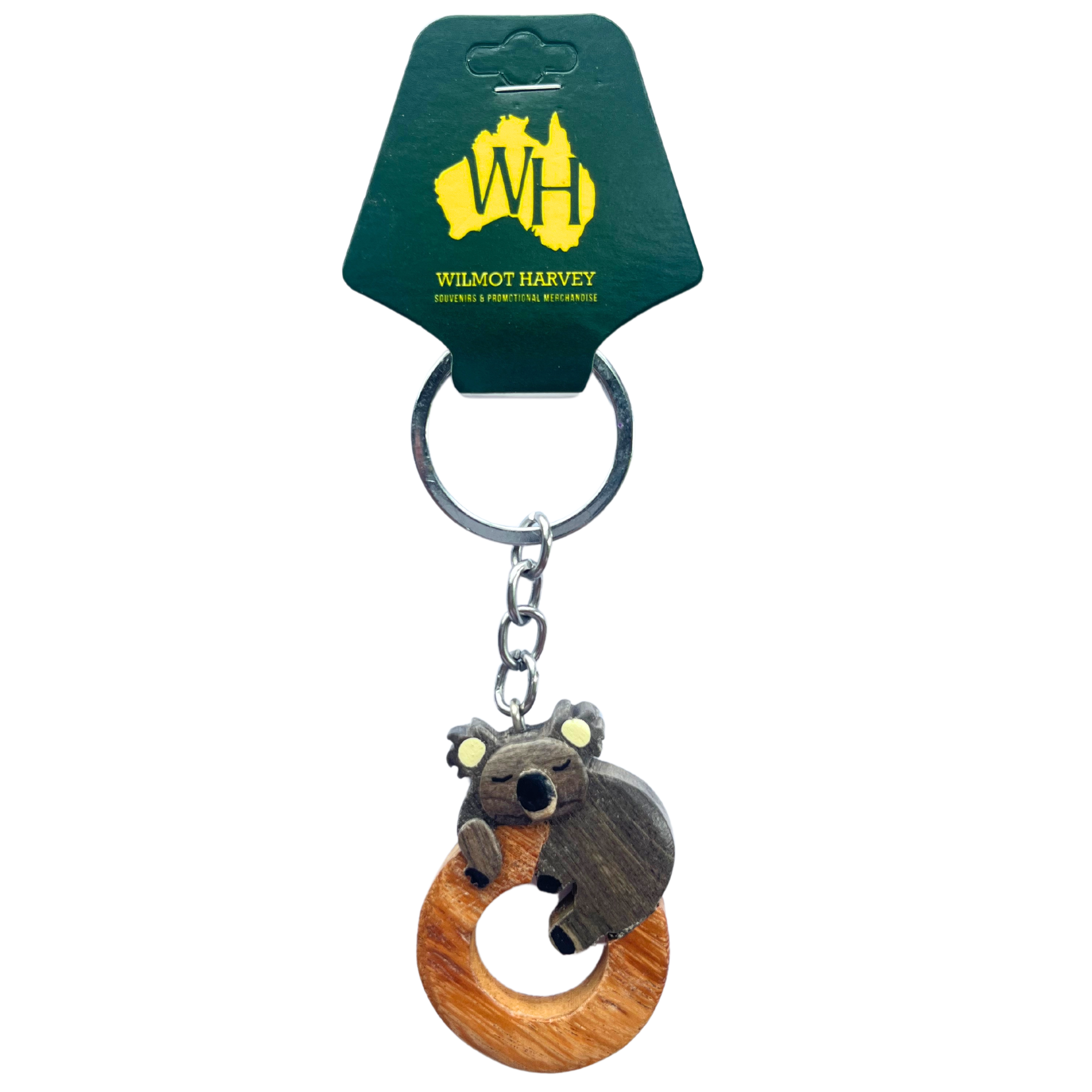 Timber Keyring - Alphabet Koala Range - Wilmot Harvey