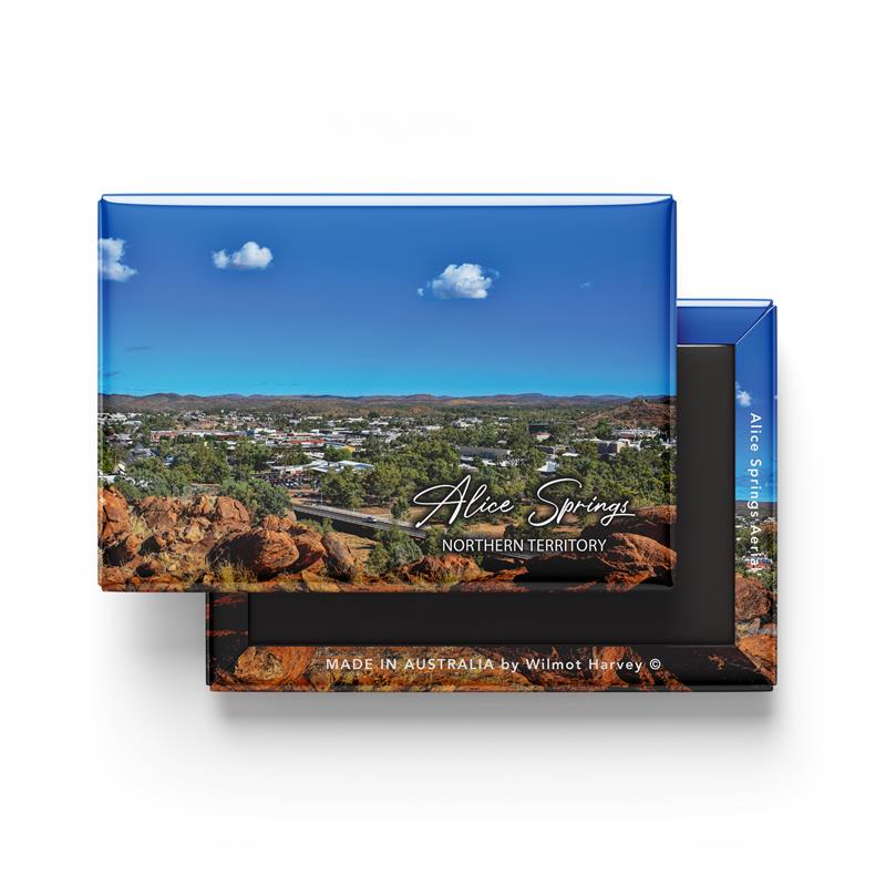 Tin Fridge Magnet - Alice Springs Aerial