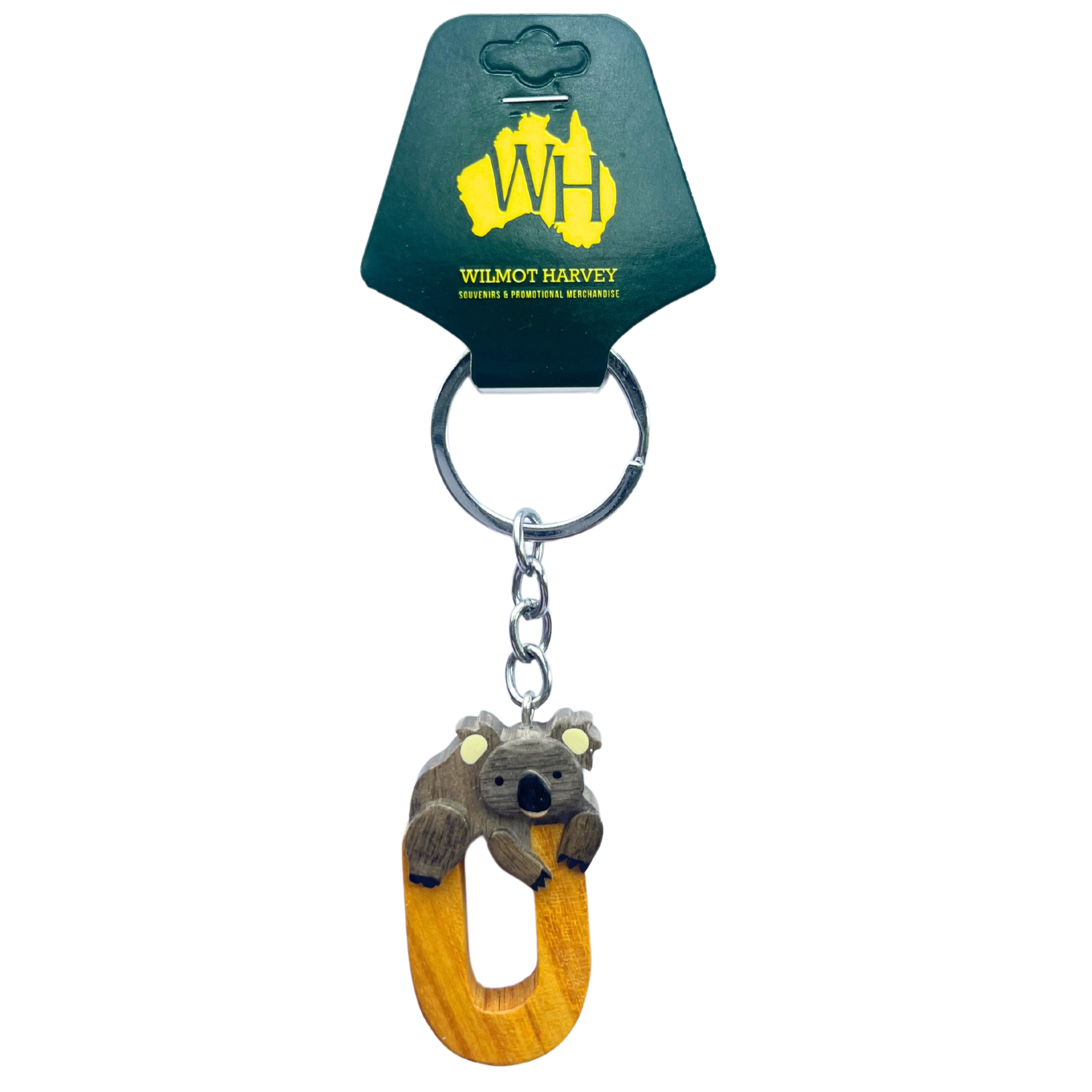 Timber Keyring - Alphabet Koala Range - Wilmot Harvey