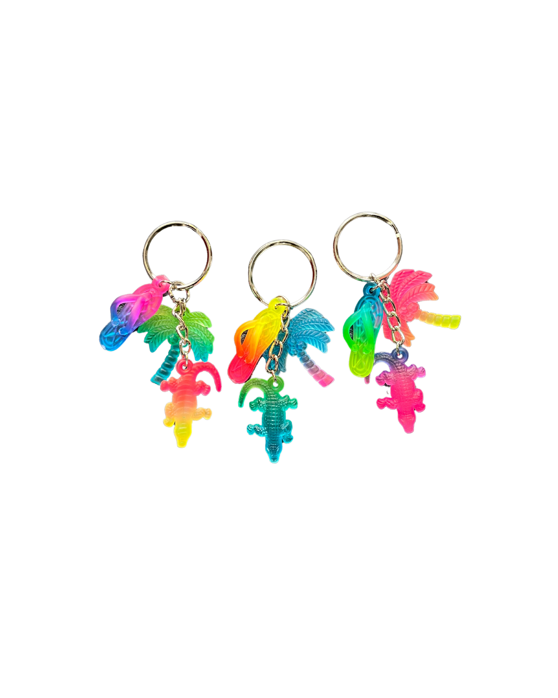 Rainbow Keyring - Crocodile, Thong and Palm - Wilmot Harvey