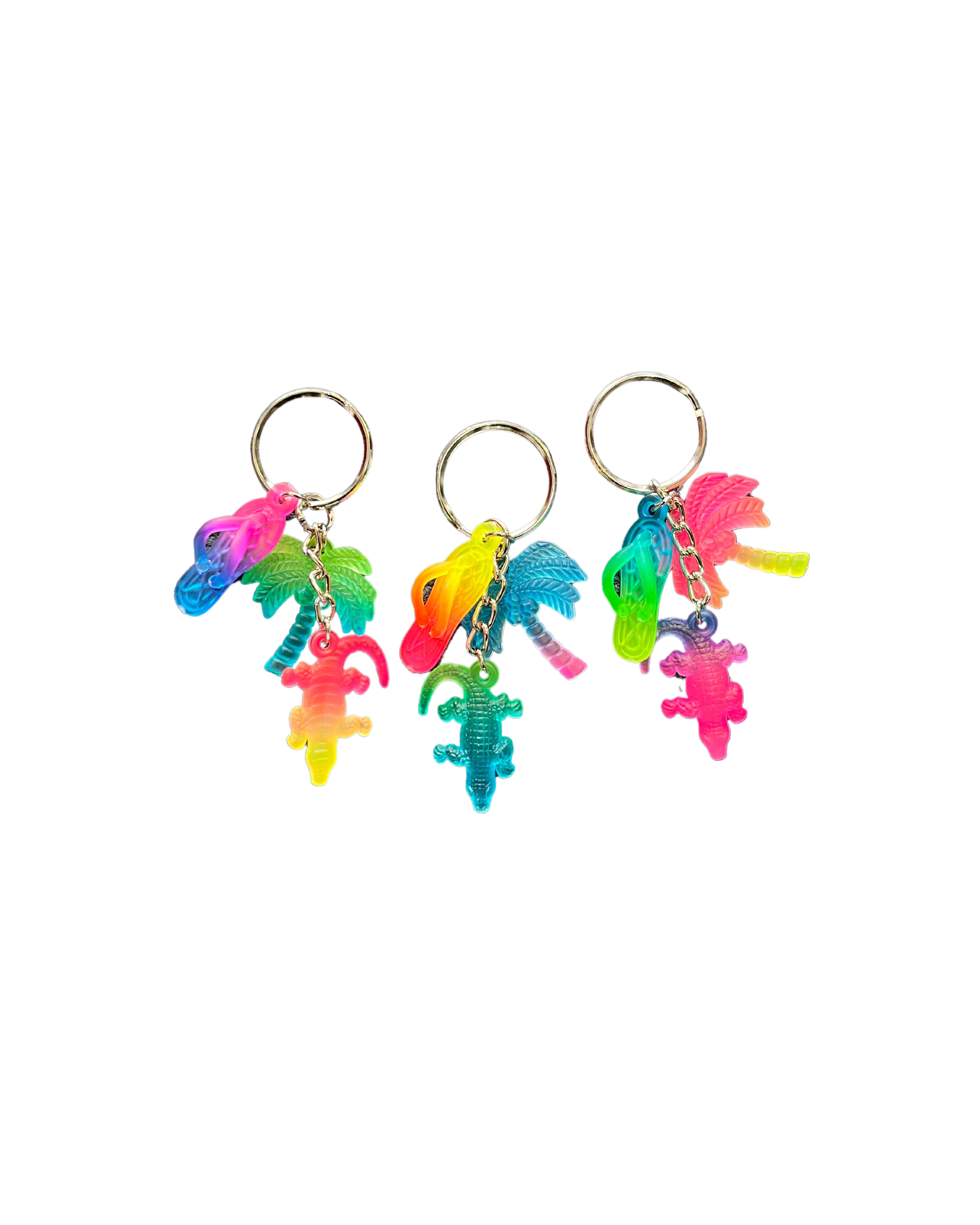 Rainbow Keyring - Crocodile, Thong and Palm - Wilmot Harvey