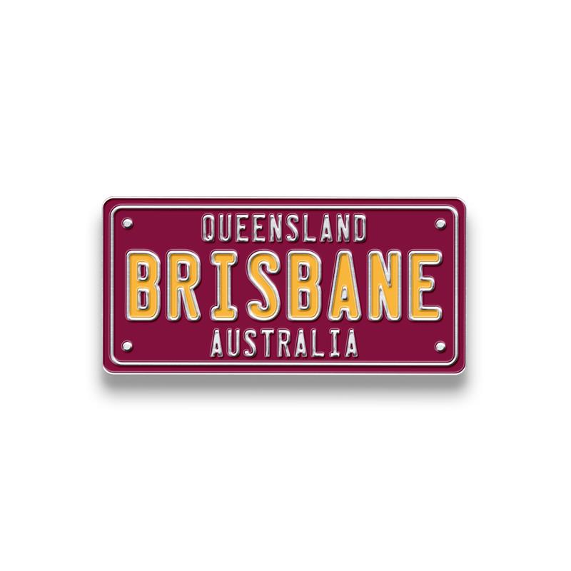 Hat Badge - Brisbane Number Plate
