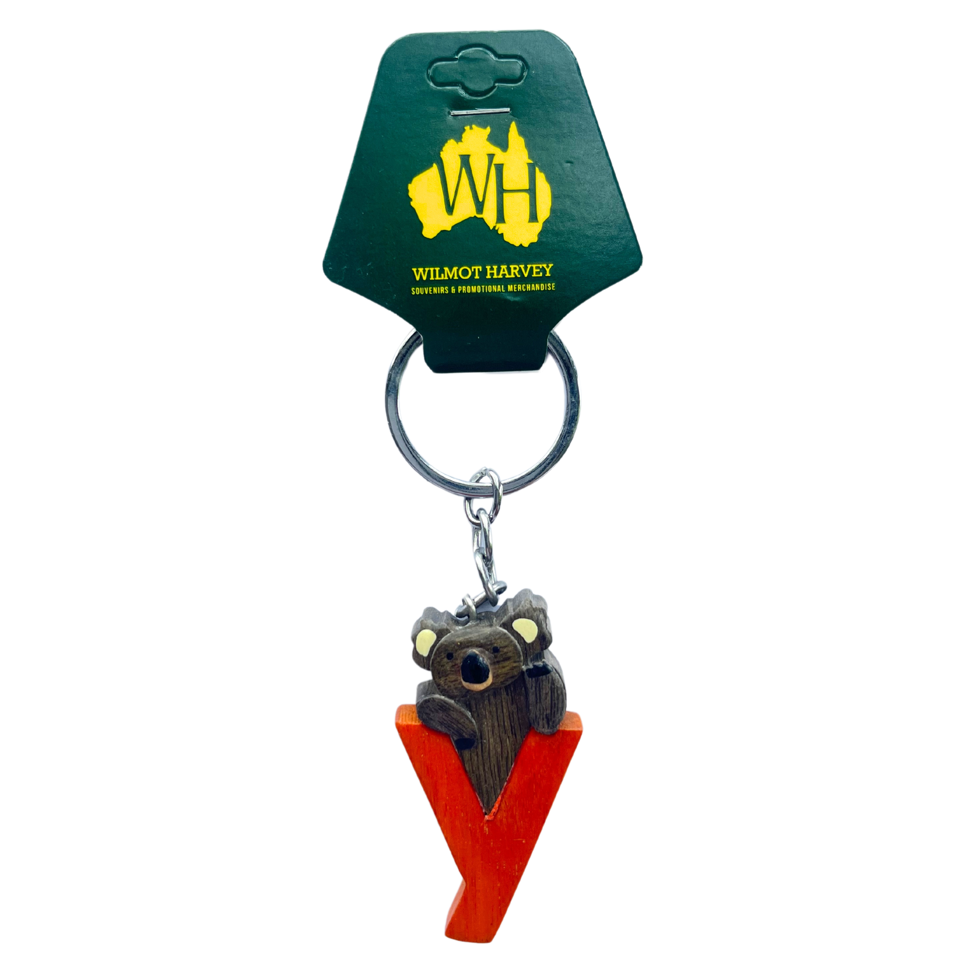 Timber Keyring - Alphabet Koala Range - Wilmot Harvey