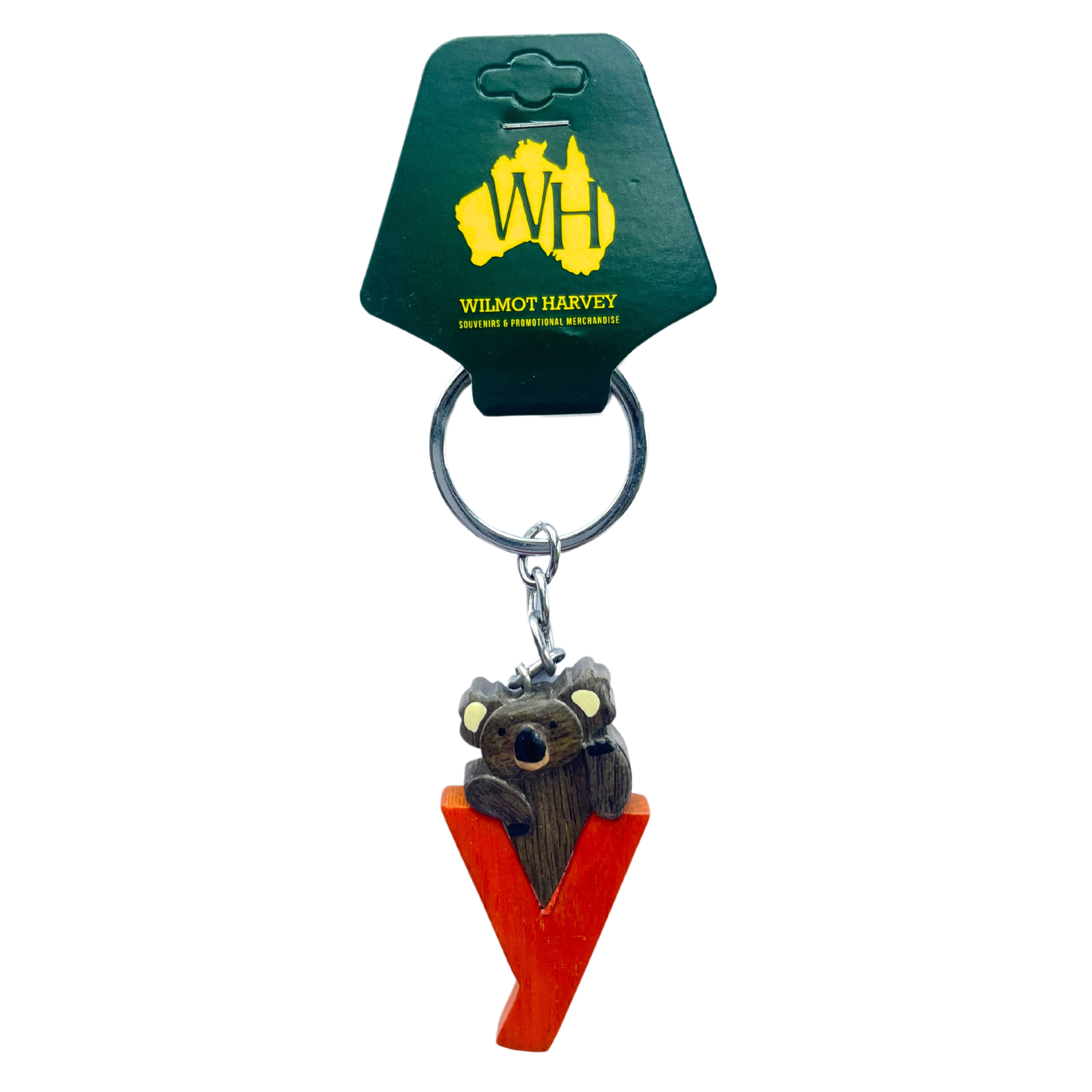Timber Keyring - Alphabet Koala Range - Wilmot Harvey