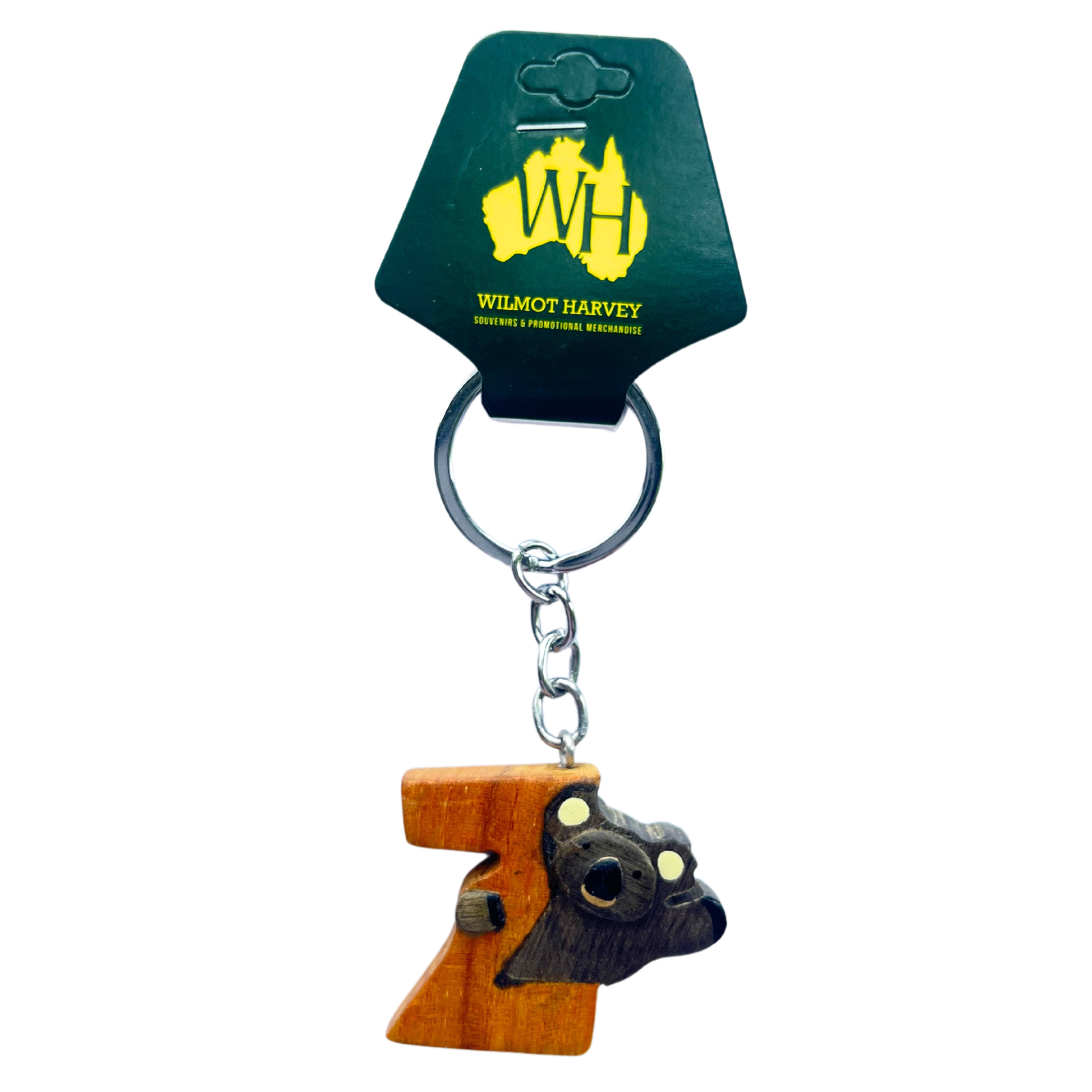 Timber Keyring - Alphabet Koala Range - Wilmot Harvey