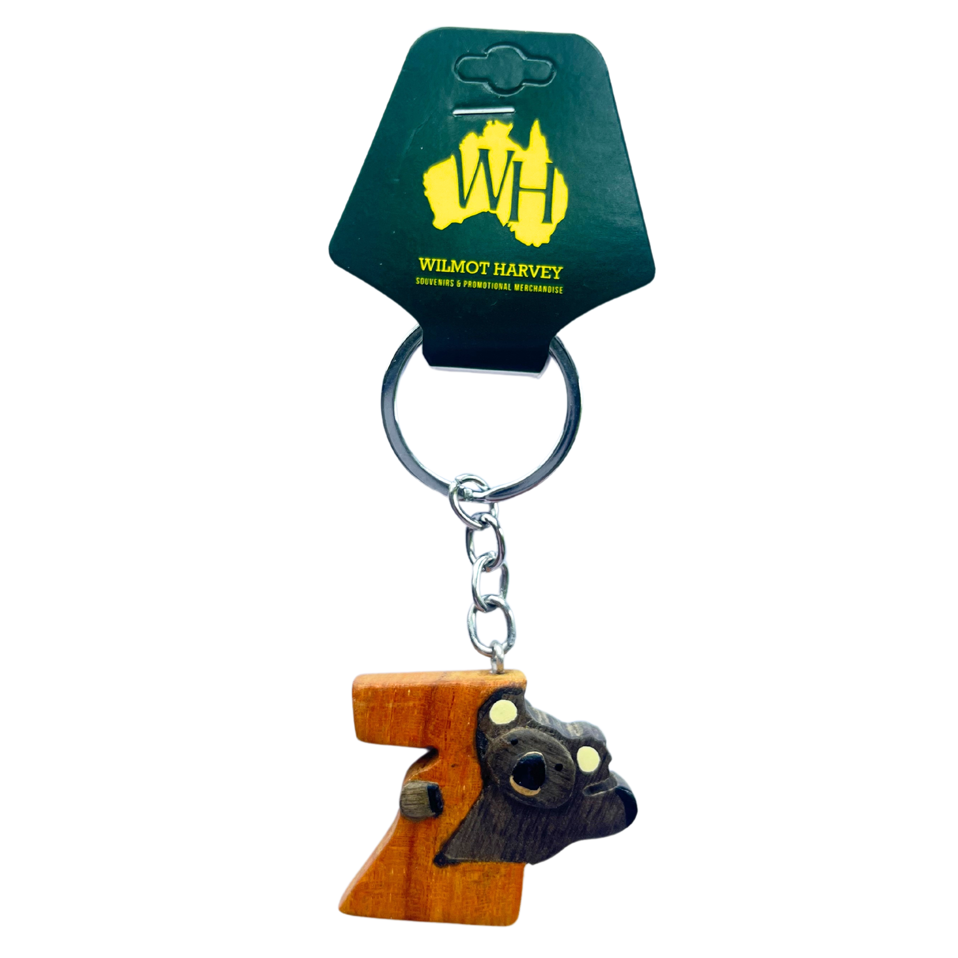 Timber Keyring - Alphabet Koala Range - Wilmot Harvey