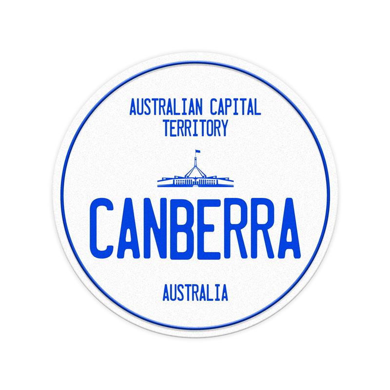 Number Plate Magnet - Canberra Round