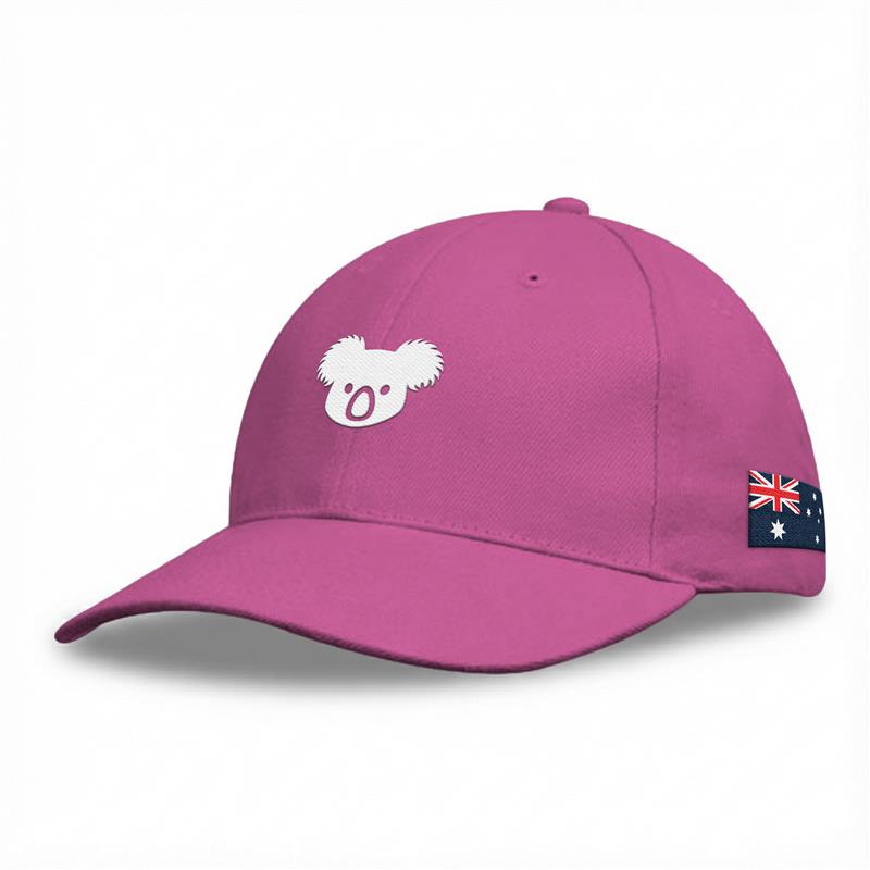 Cap - Koala with Australia Flag Pink