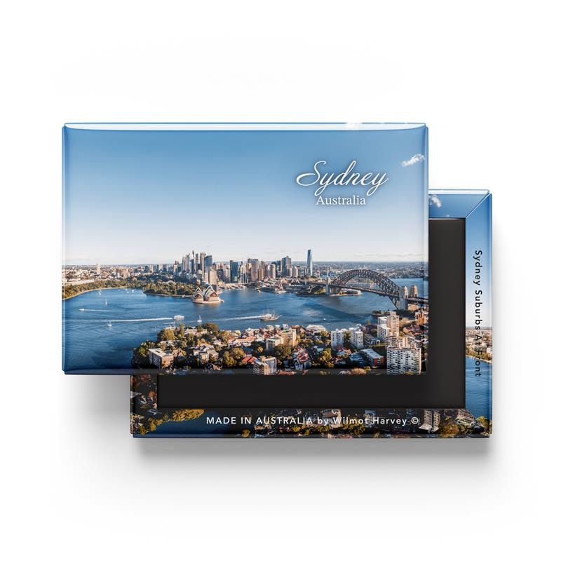 Tin Fridge Magnet - Sydney Harbour and Suburbs