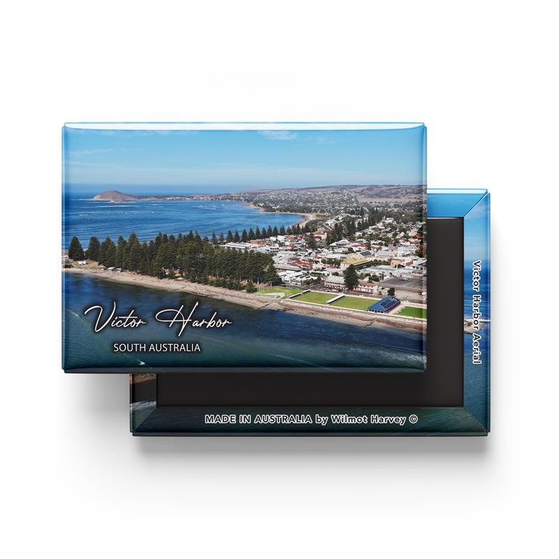 Tin Fridge Magnet - Victor Harbor Aerial