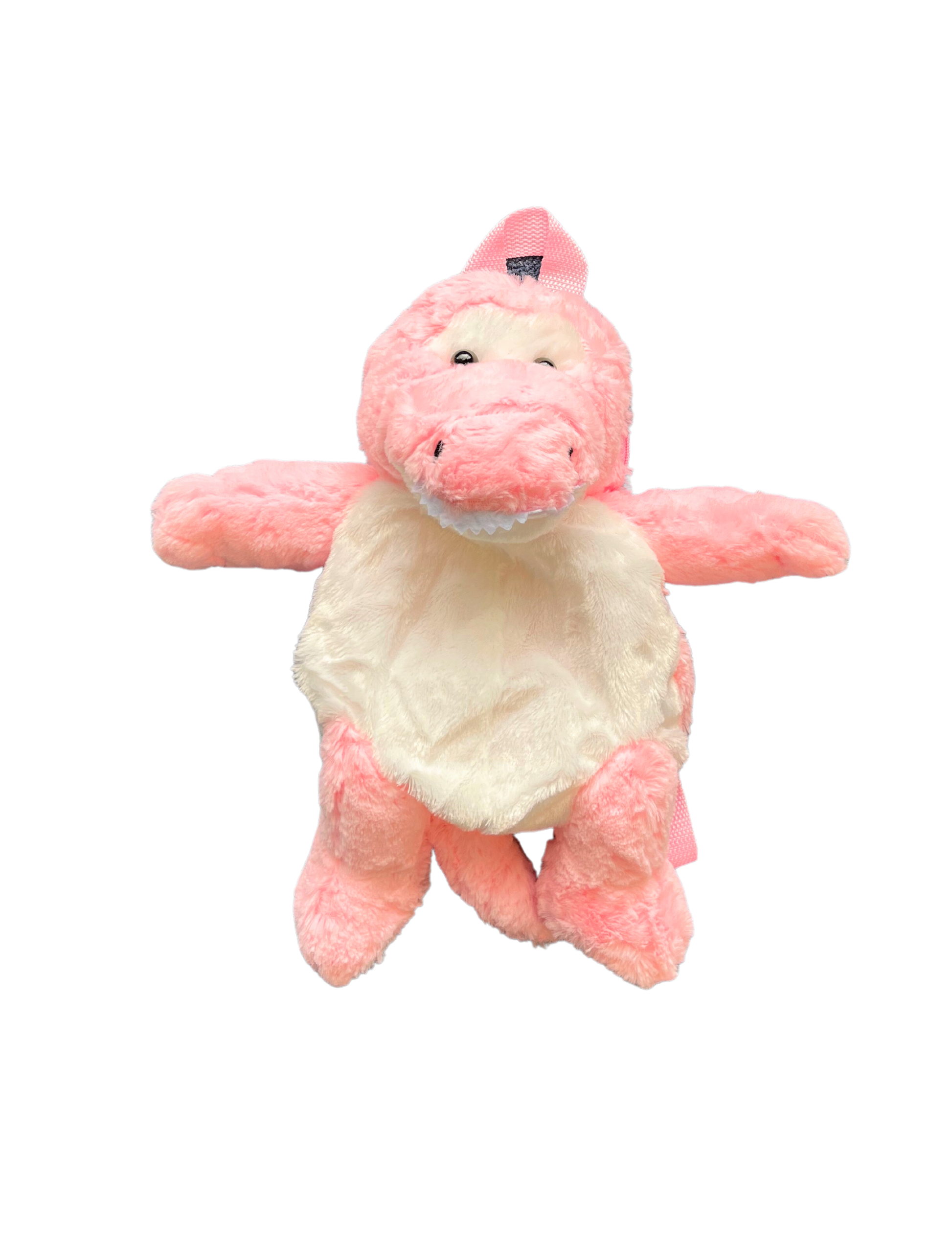 Plush Crocodile Backpack - Pink - Wilmot Harvey