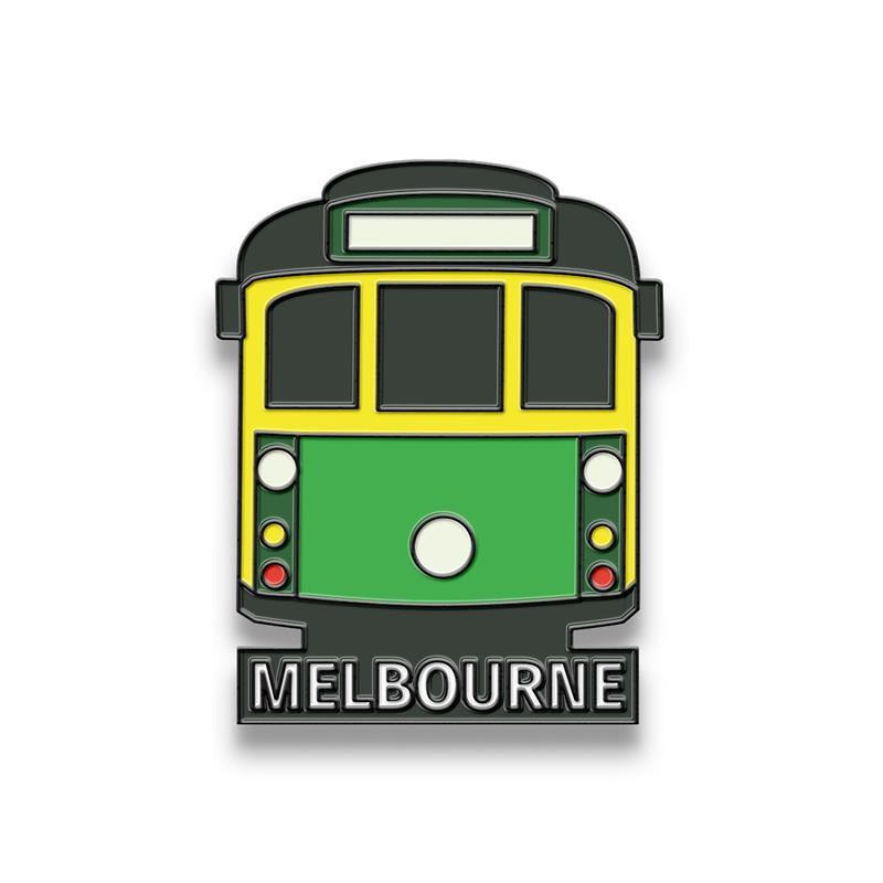Hat Badge - Melbourne Tram Green
