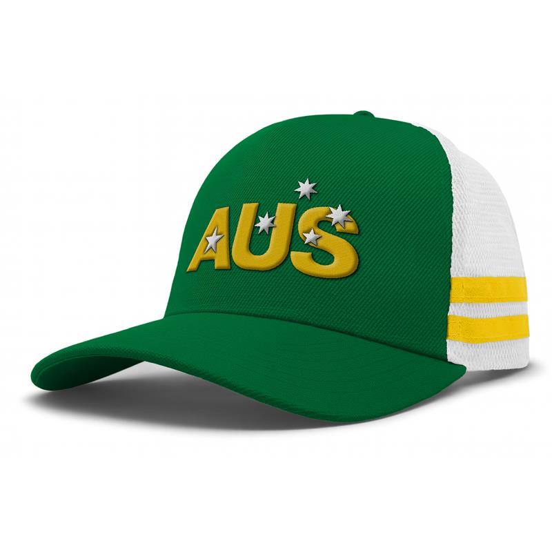 Trucker Cap - Australia Green and Gold