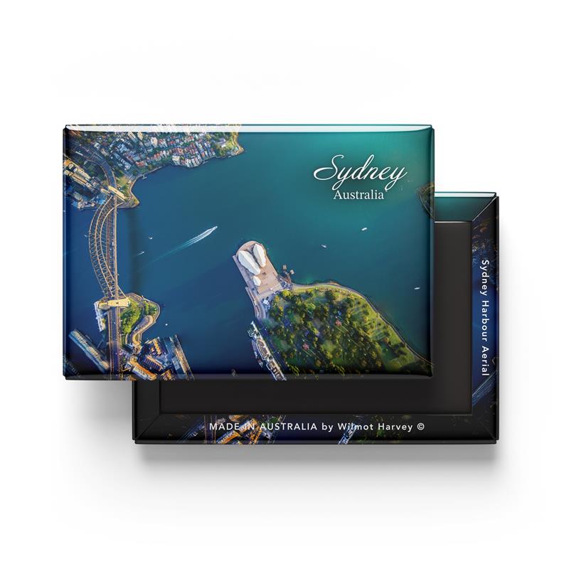 Tin Fridge Magnet - Sydney Harbour Aerial