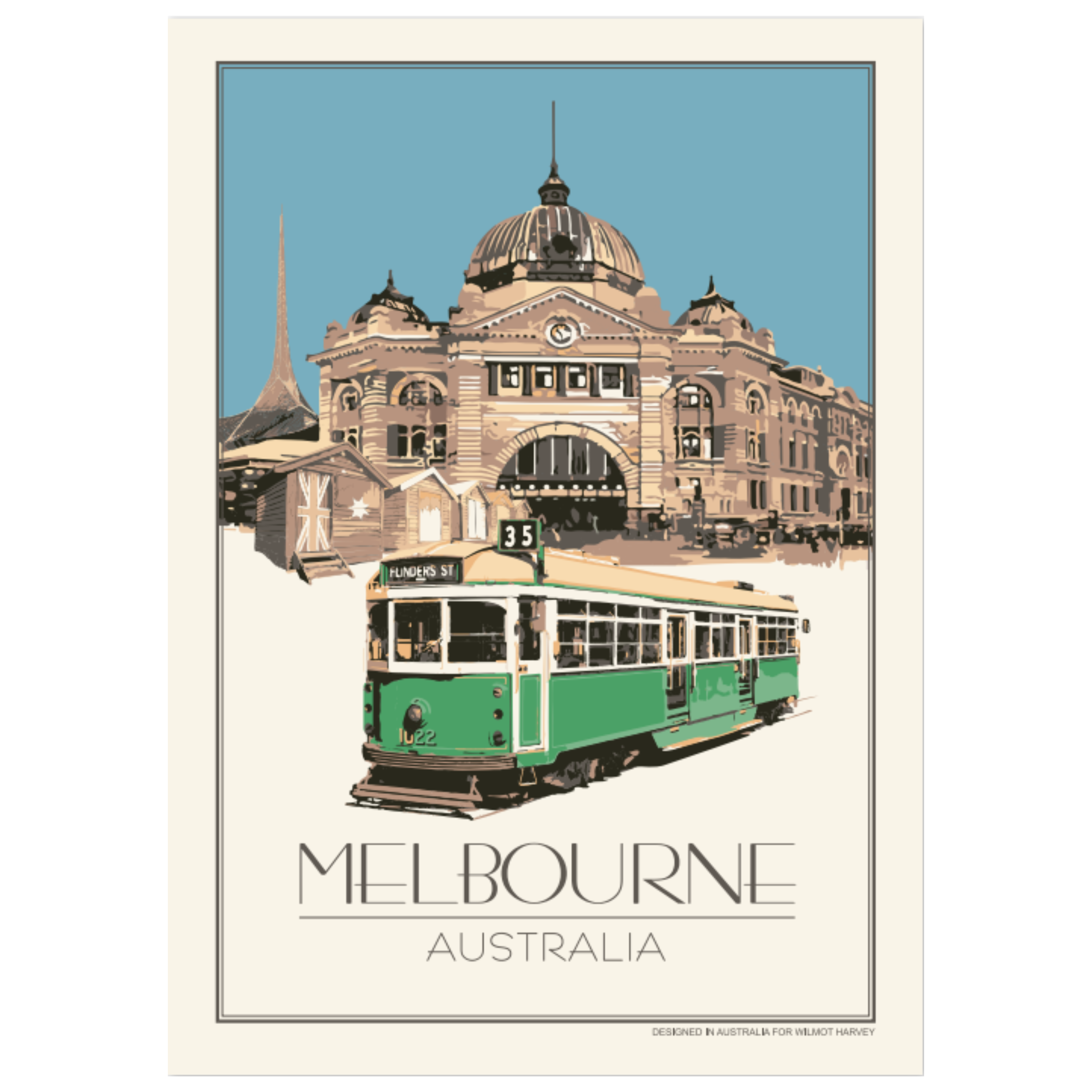 Tea Towel - Melbourne Vintage
