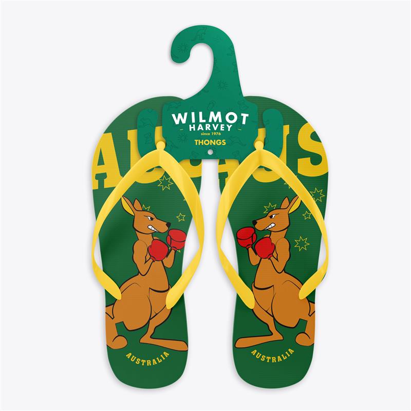 Thongs - Boxing Kangaroo