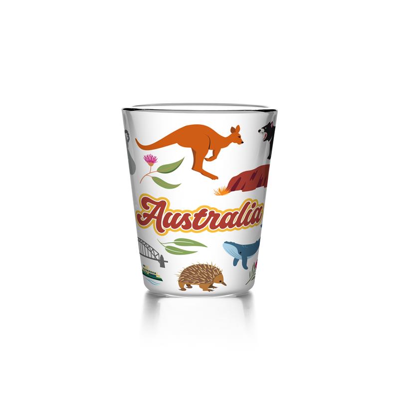 Shot Glass - Australia Icons - Wilmot Harvey